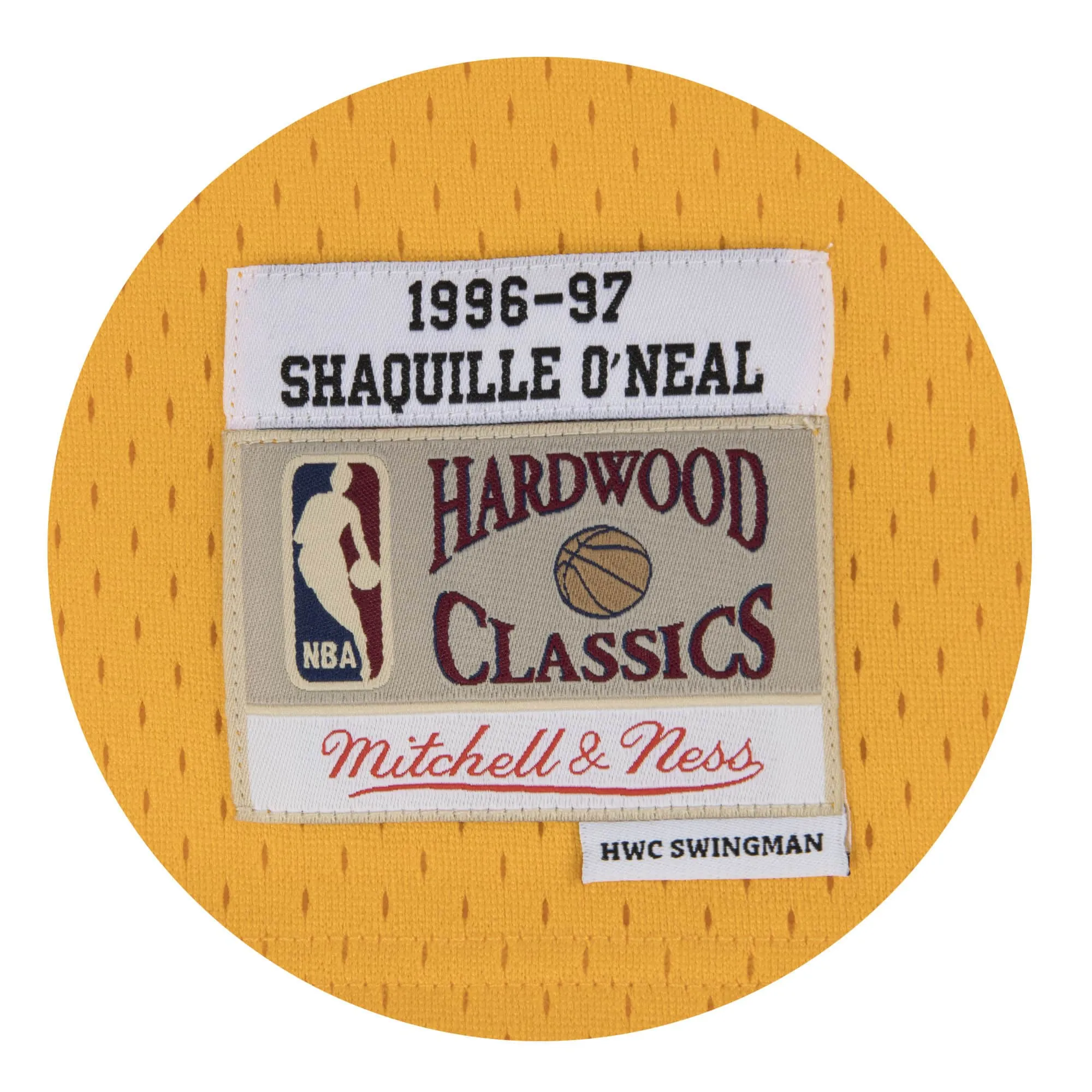 Shaquille O'Neal #34 Los Angeles Lakers 96-97 NBA Mitchell & Ness Swingman Trikot Gelb Shaquille O'Neal #34 Los Angeles Lakers 96-97 NBA Mitchell & Ness Swingman Trikot Gelb