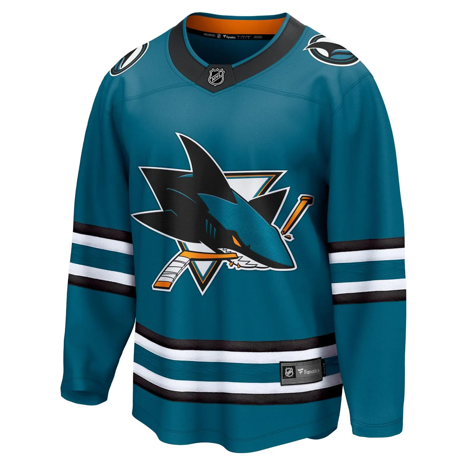 San Jose Sharks NHL Eishockey Fanatics Breakaway Trikot Home Blau