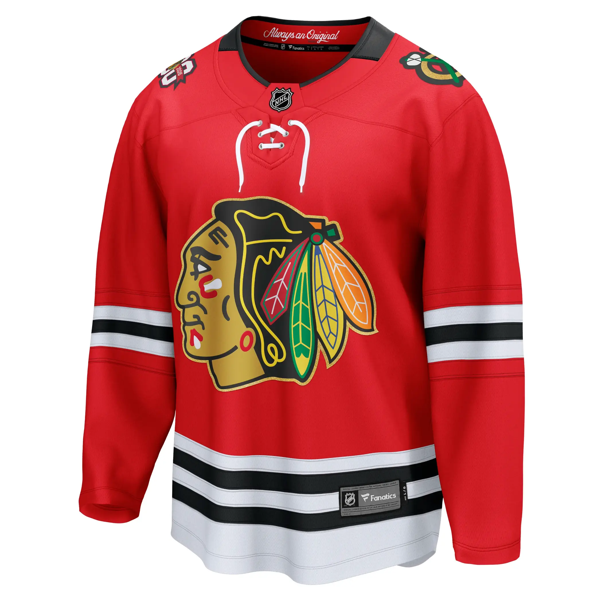 Chicago Blackhawks NHL Eishockey Fanatics Breakaway Trikot Home Rot