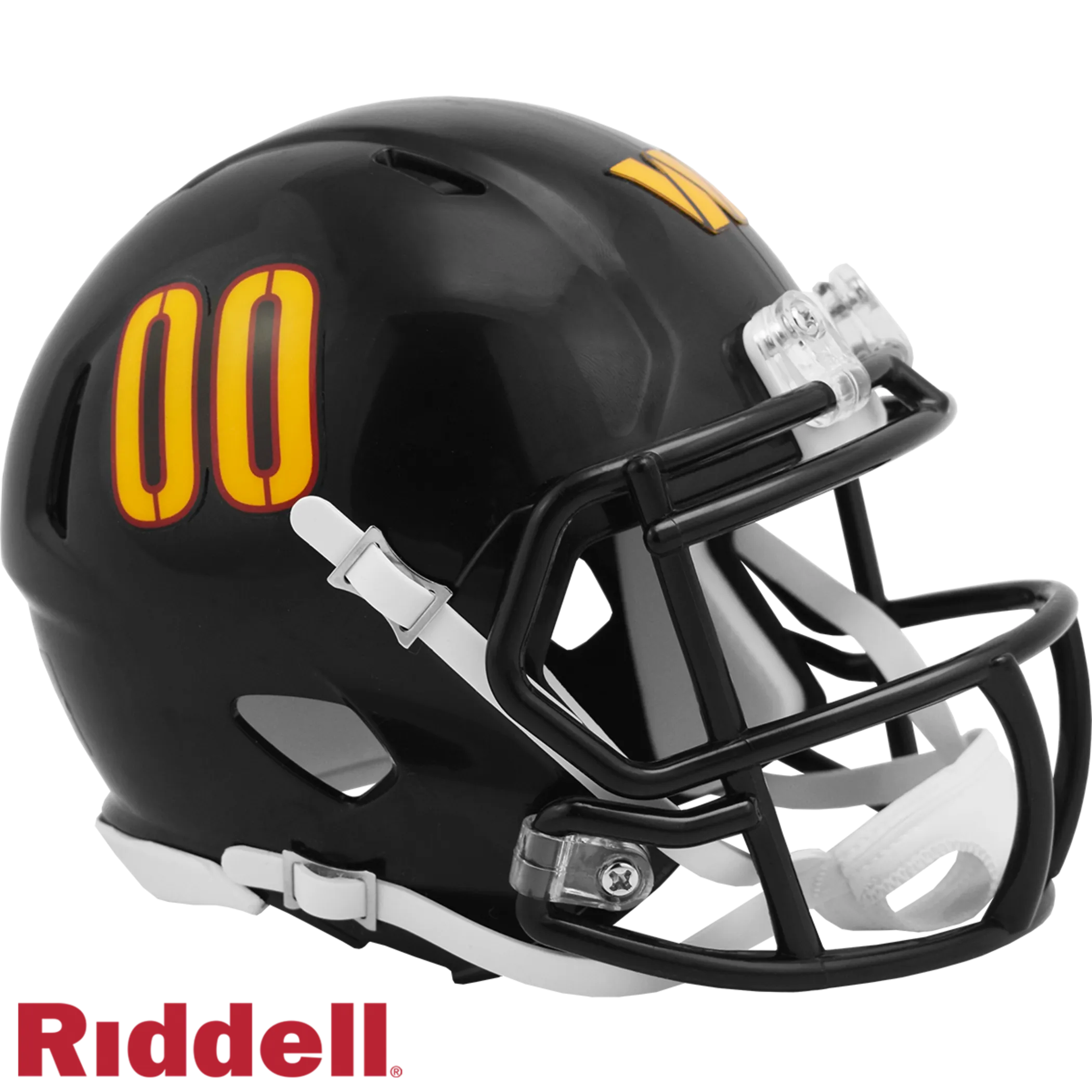 Washington Commanders NFL Riddell On Field Alternate Number Speed Mini Helm Schwarz