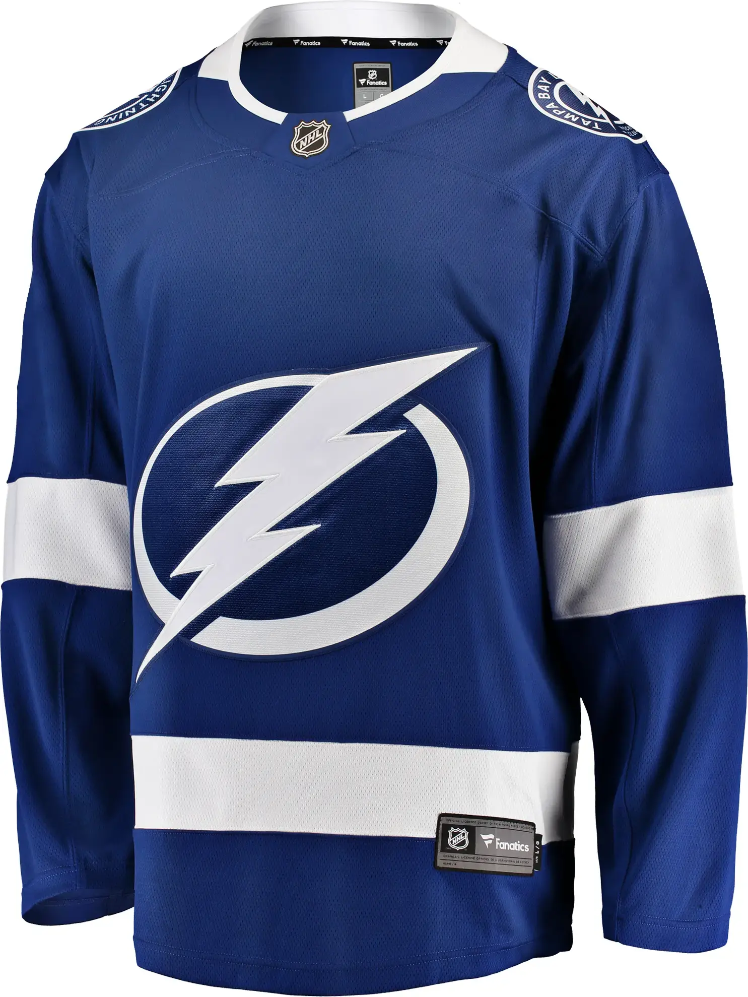 Tampa Bay Lightning NHL Eishockey Fanatics Breakaway Trikot Home Blau