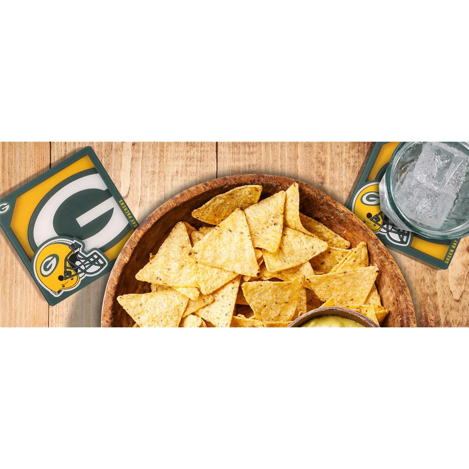 Green Bay Packers NFL YouTheFan! Untersetzer 3D Logo (2er-Set)