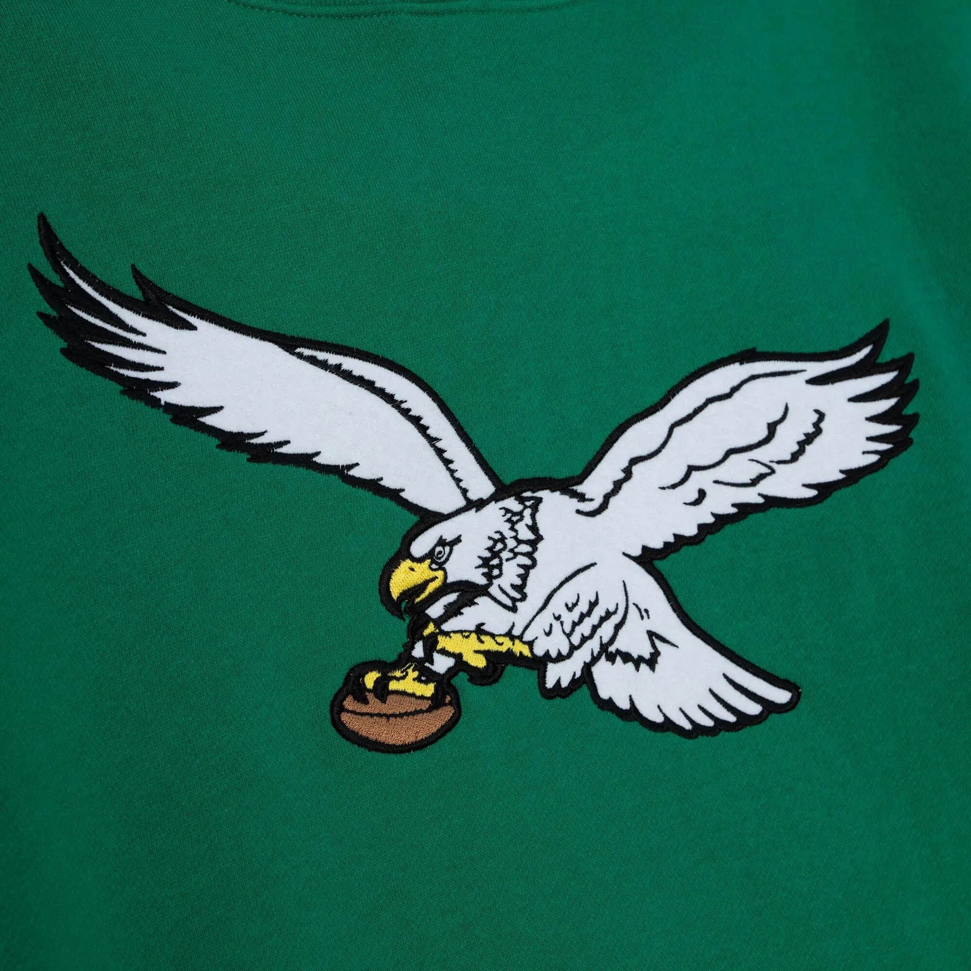 Philadelphia Eagles NFL Mitchell & Ness Team Origins Fleece Hoodie Grün