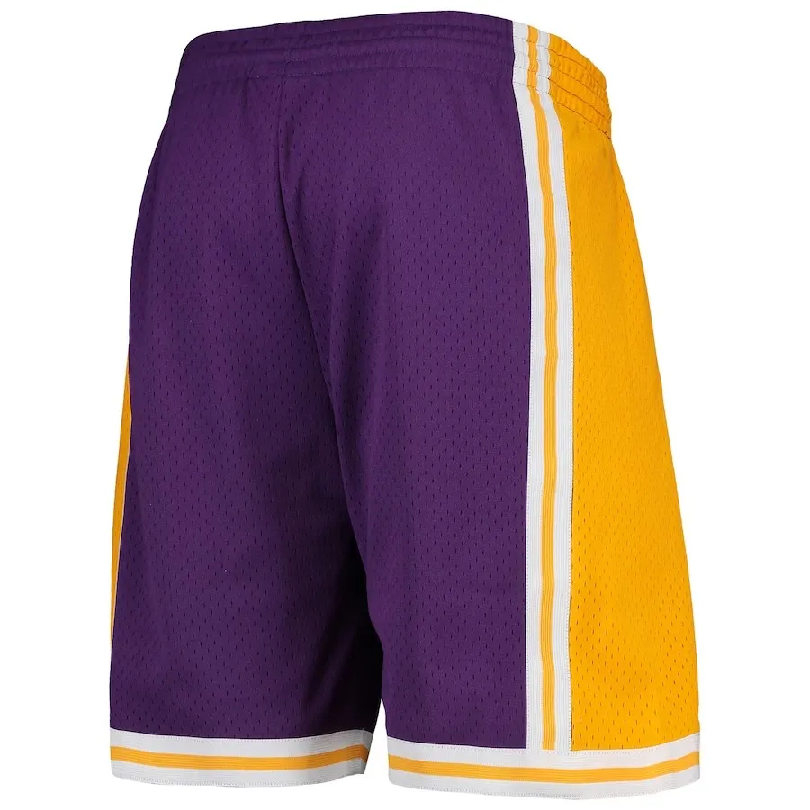 Los Angeles Lakers NBA Mitchell & Ness Swingman Shorts Lila Los Angeles Lakers NBA Mitchell & Ness Swingman Shorts Lila