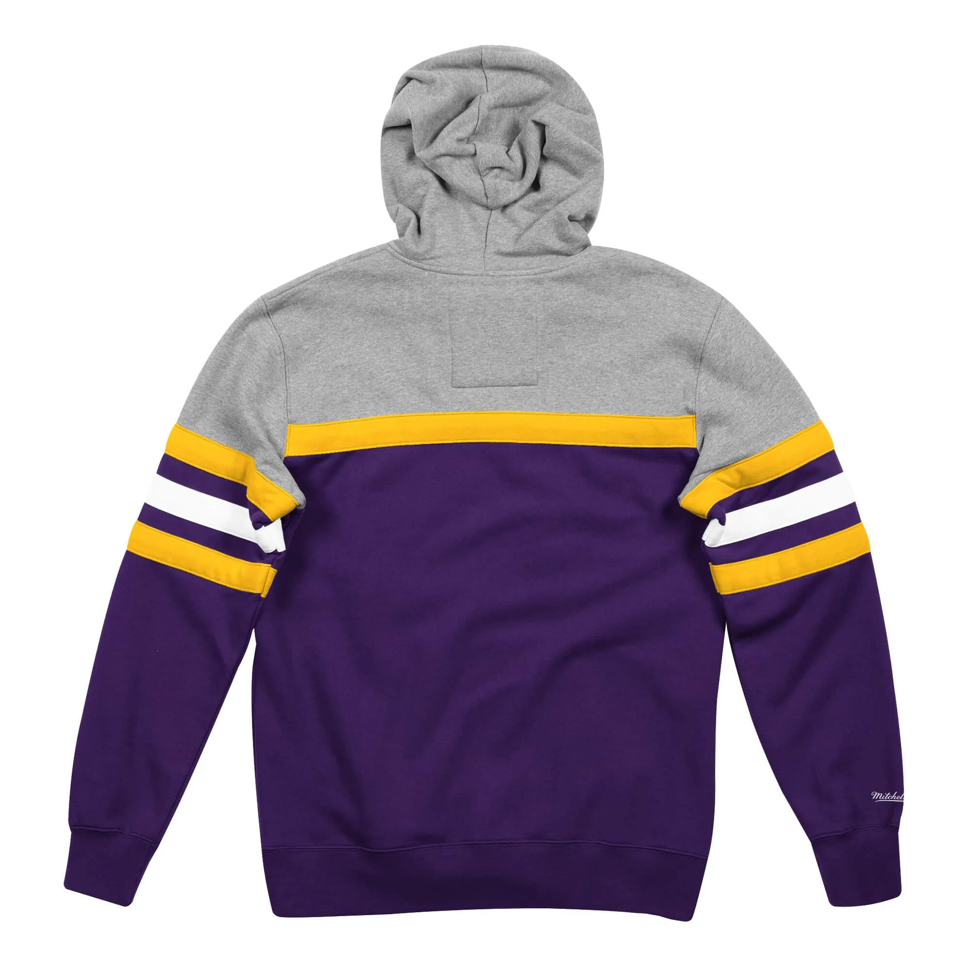 Los Angeles Lakers NBA Mitchell & Ness Head Coach Hoodie Lila Los Angeles Lakers NBA Mitchell & Ness Head Coach Hoodie Lila