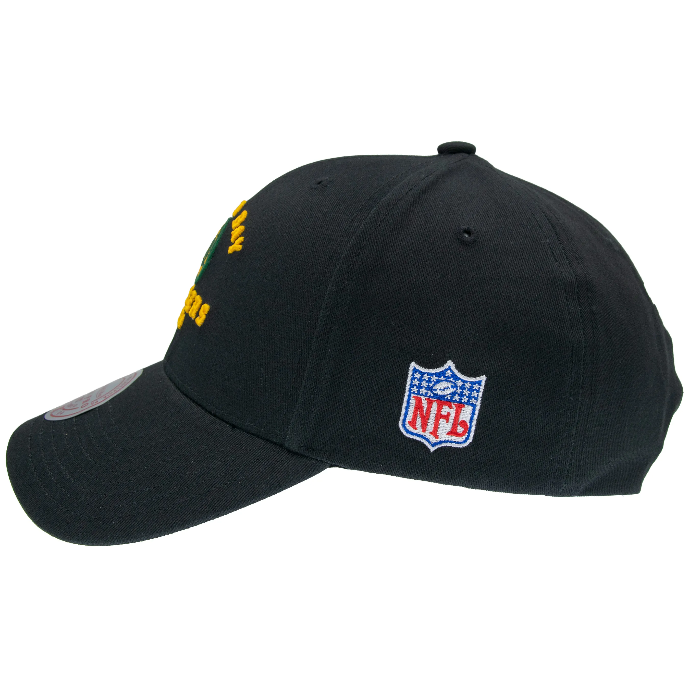 Green Bay Packers NFL Mitchell & Ness Team Logo Low Pro Snapback Schwarz