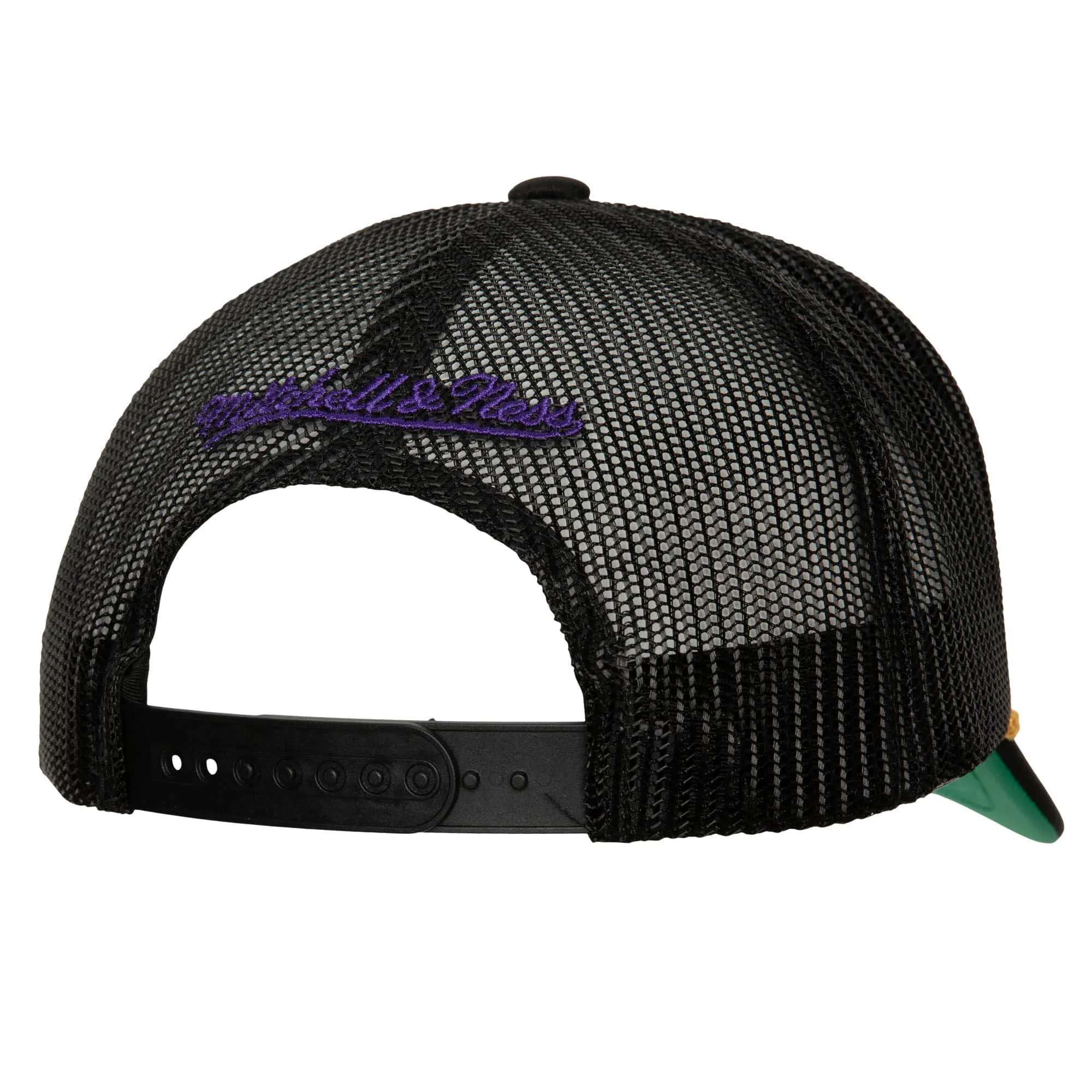Los Angeles Lakers NBA Mitchell & Ness Gold Leaf Trucker Cap