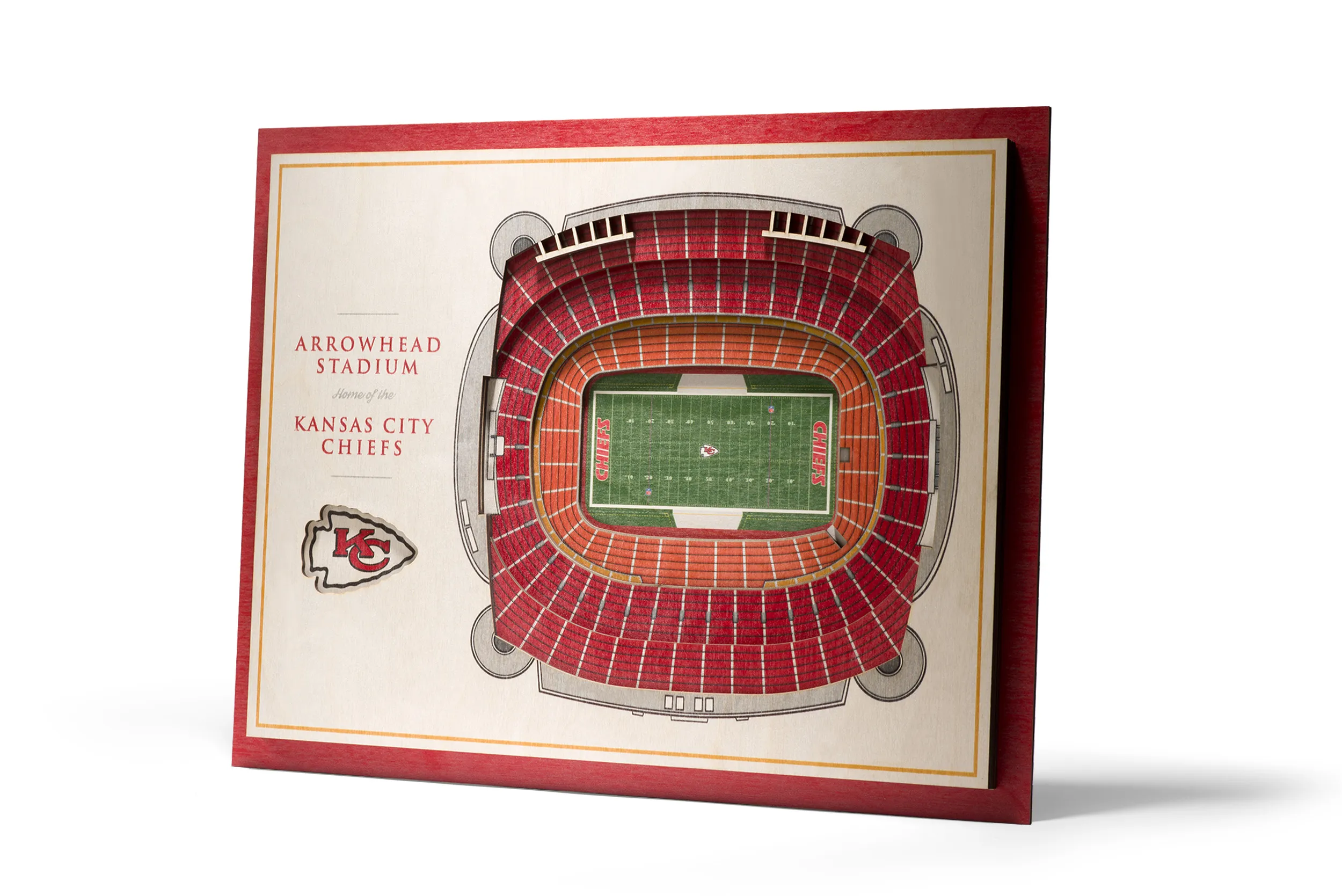 Kansas City Chiefs NFL YouTheFan! 3D StadiumView Schild