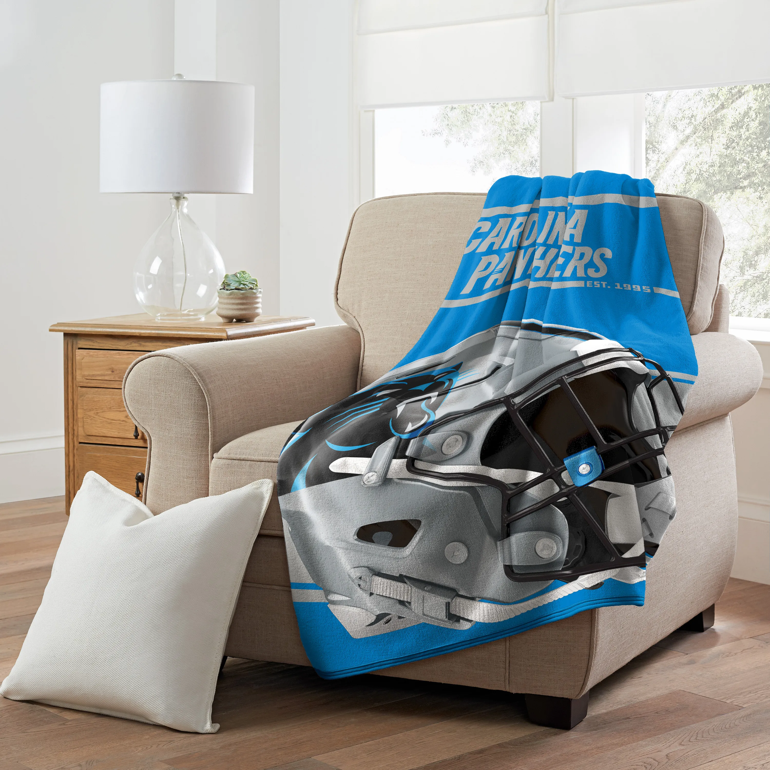 Carolina Panthers NFL Super Plush Run Decke