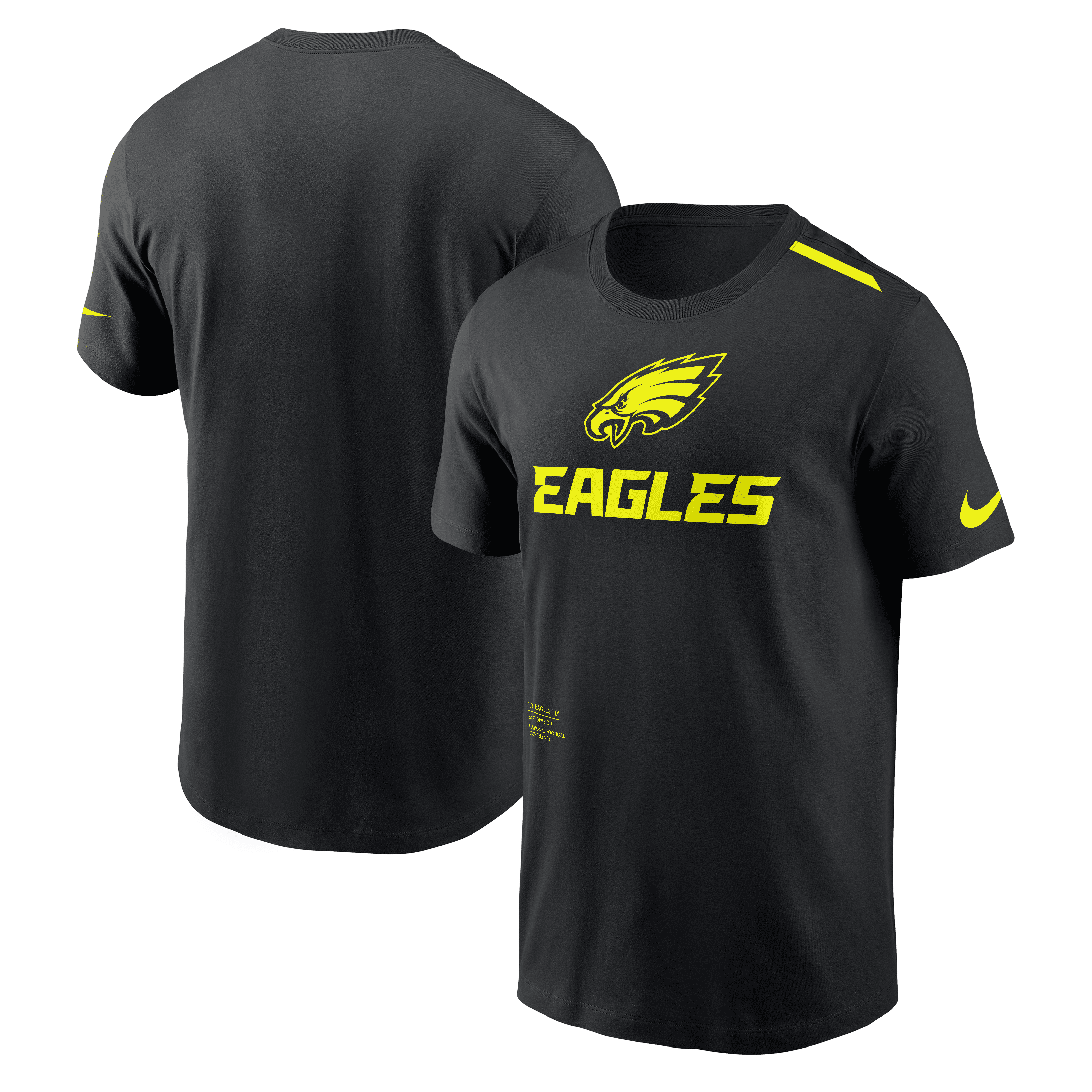 Philadelphia Eagles NFL Nike Volt Dri-Fit T-Shirt Schwarz