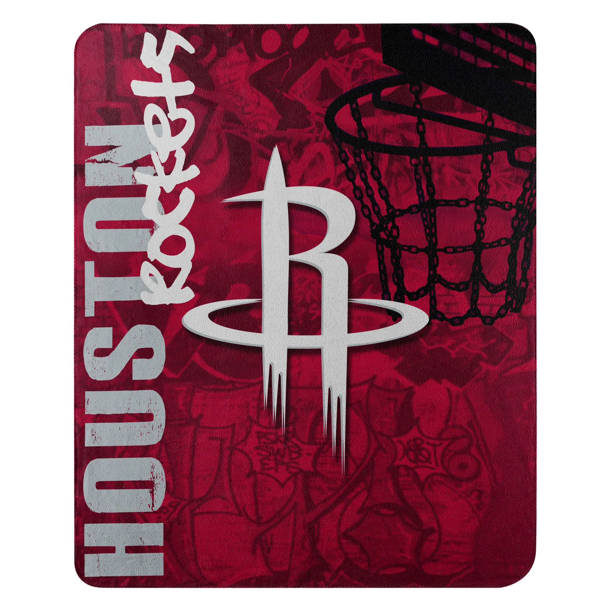Houston Rockets NBA Plush Hard Knocks Decke