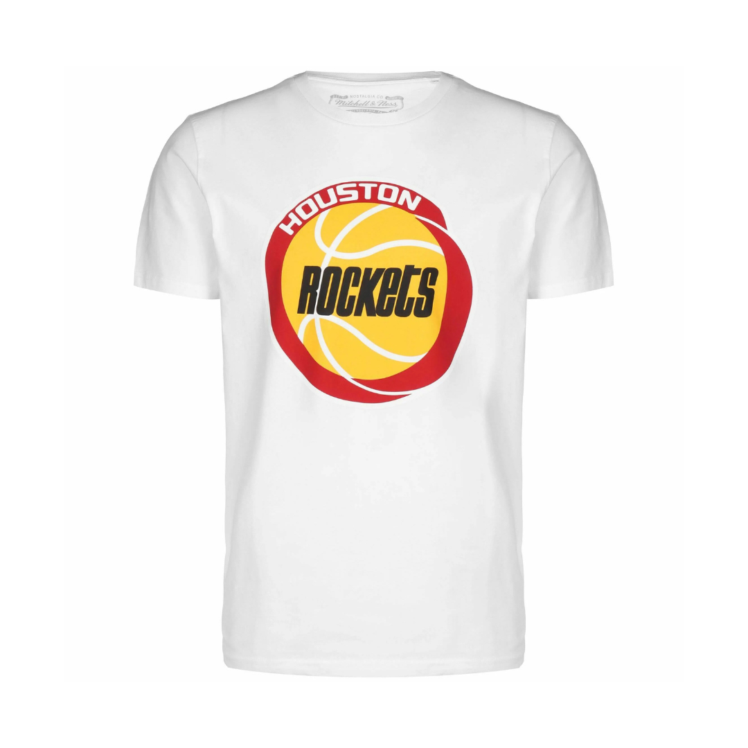 Houston Rockets NBA Mitchell & Ness Team Logo T-Shirt Weiß