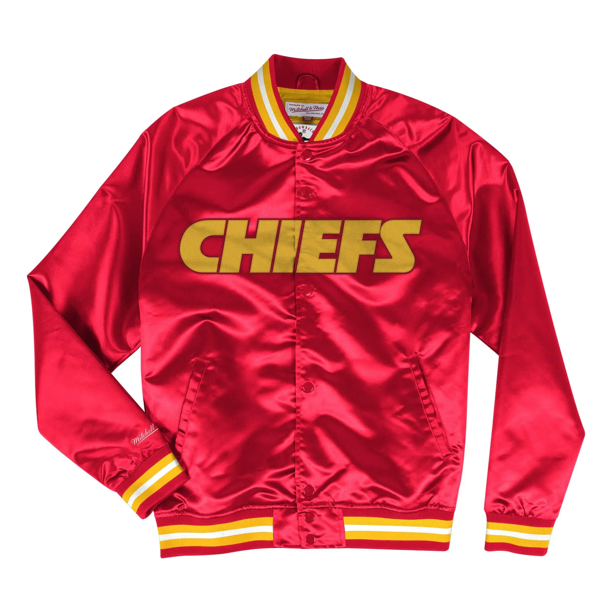 Kansas City Chiefs NFL Mitchell & Ness Lightweight Satin Jacke Rot