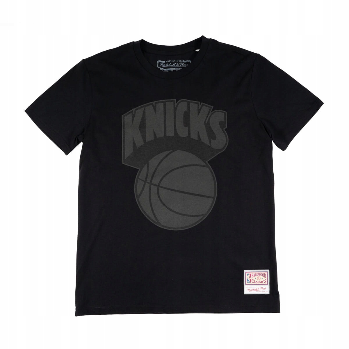 New York Knicks NBA Mitchell & Ness Black Tonal Print T-Shirt
