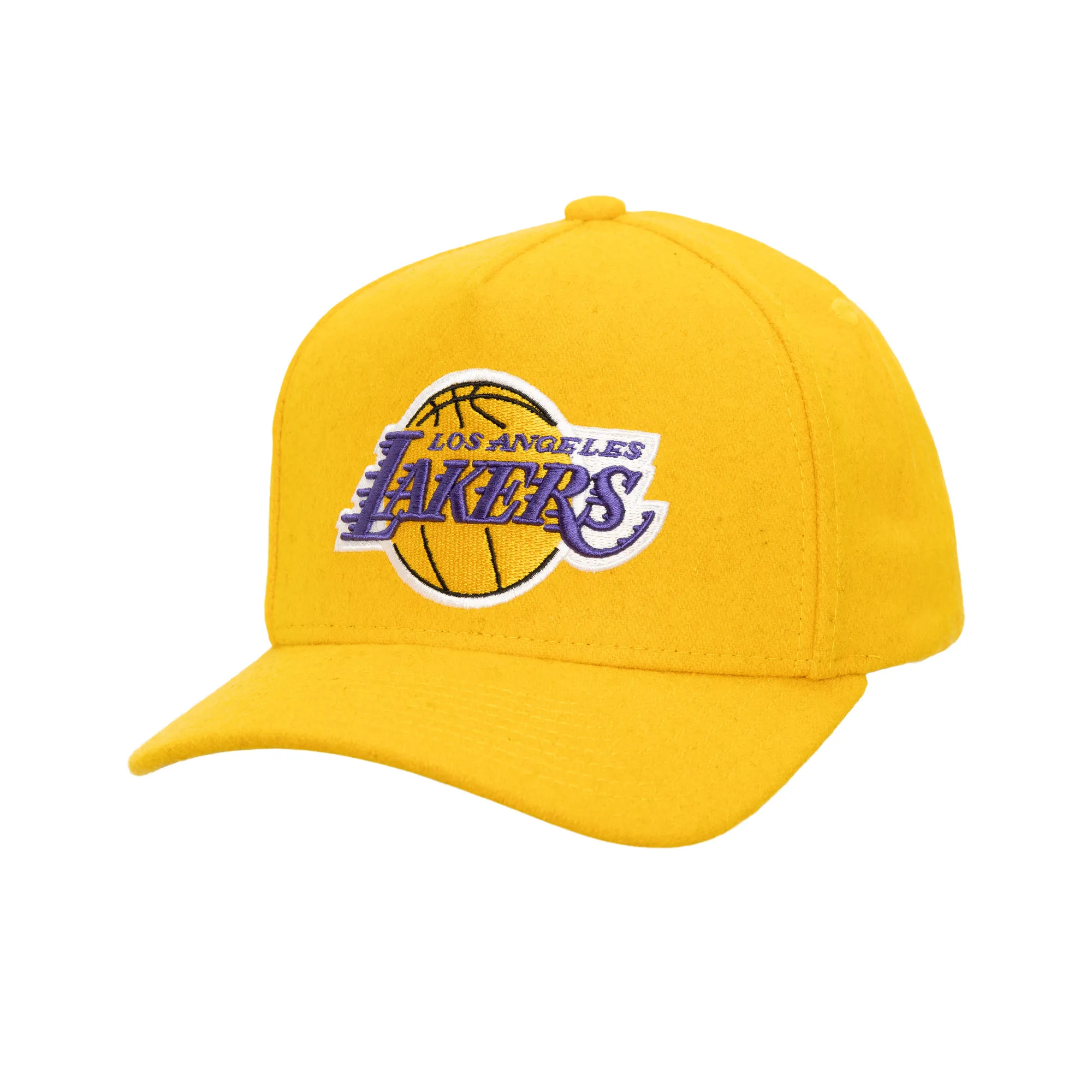 Los Angeles Lakers NBA Mitchell & Ness Kicking Wool Pro Strapback Los Angeles Lakers NBA Mitchell & Ness Kicking Wool Pro Strapback