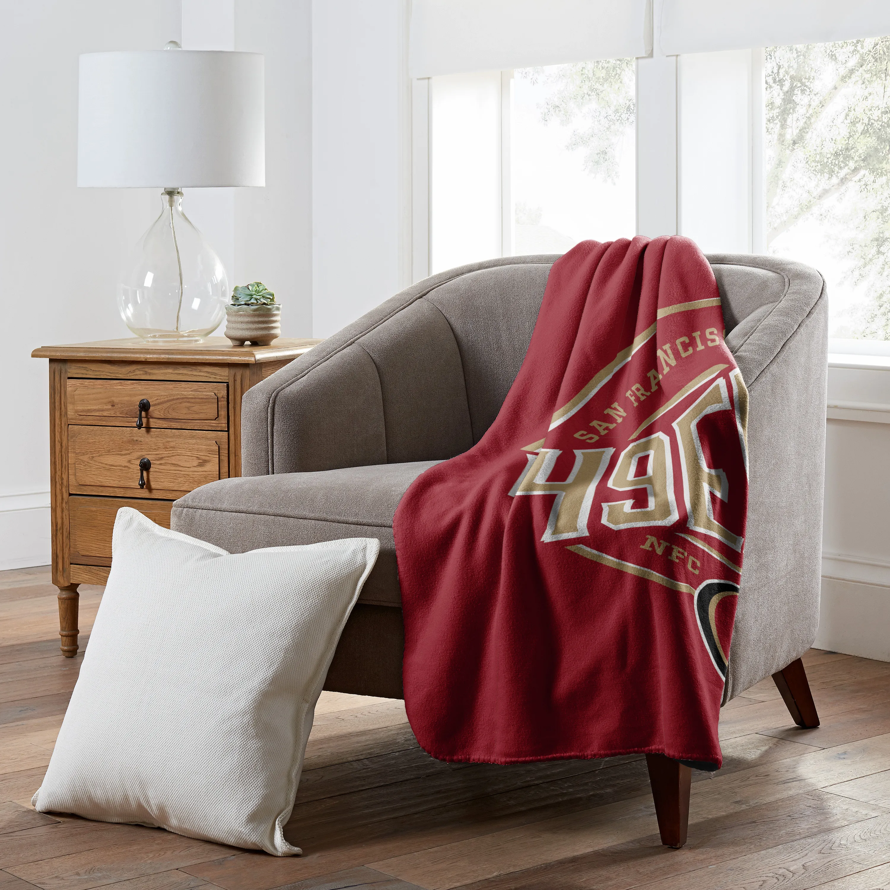 San Francisco 49ers NFL Campaign Fleece Decke