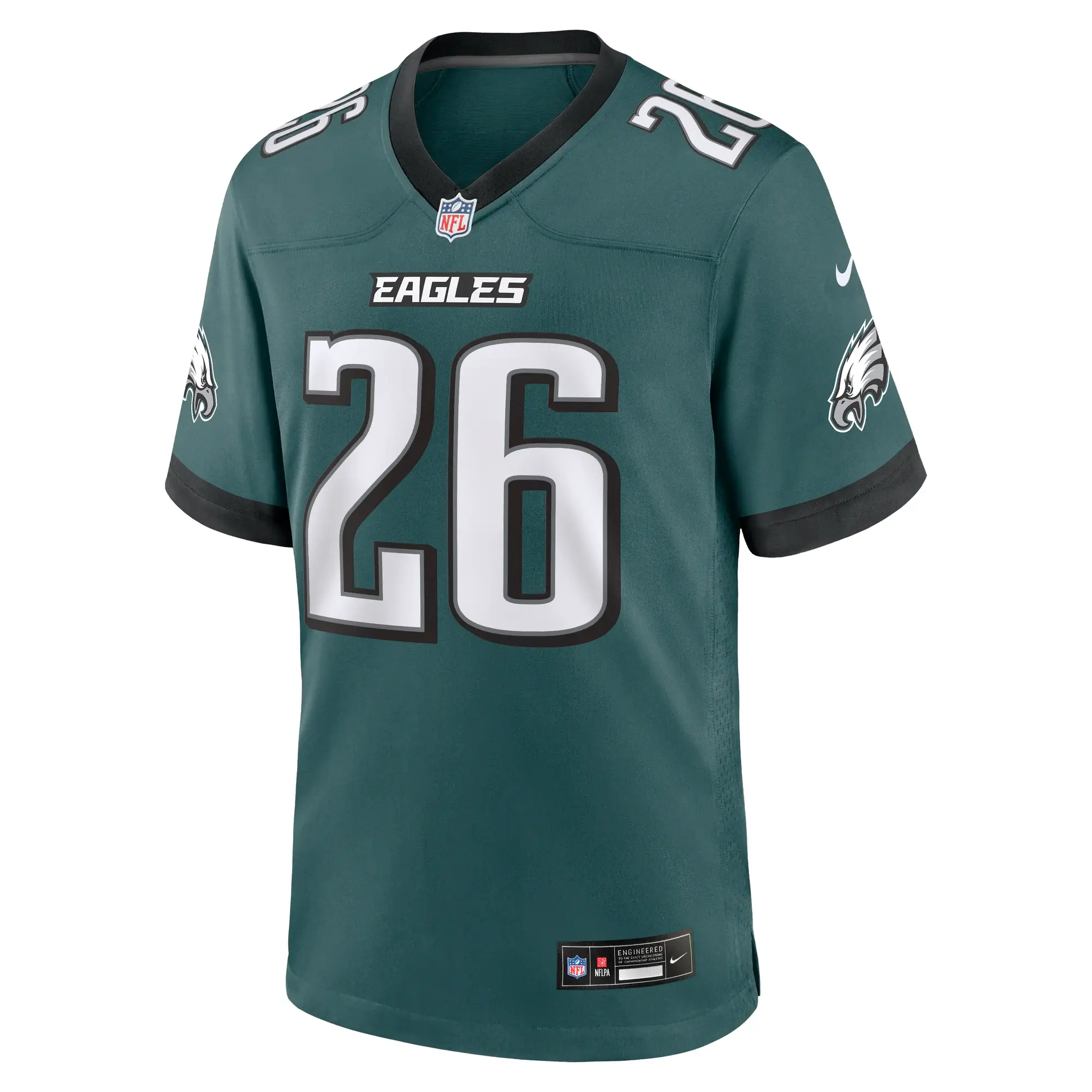 Saquon Barkley #26 Philadelphia Eagles NFL Football Nike Home Game Trikot Grün