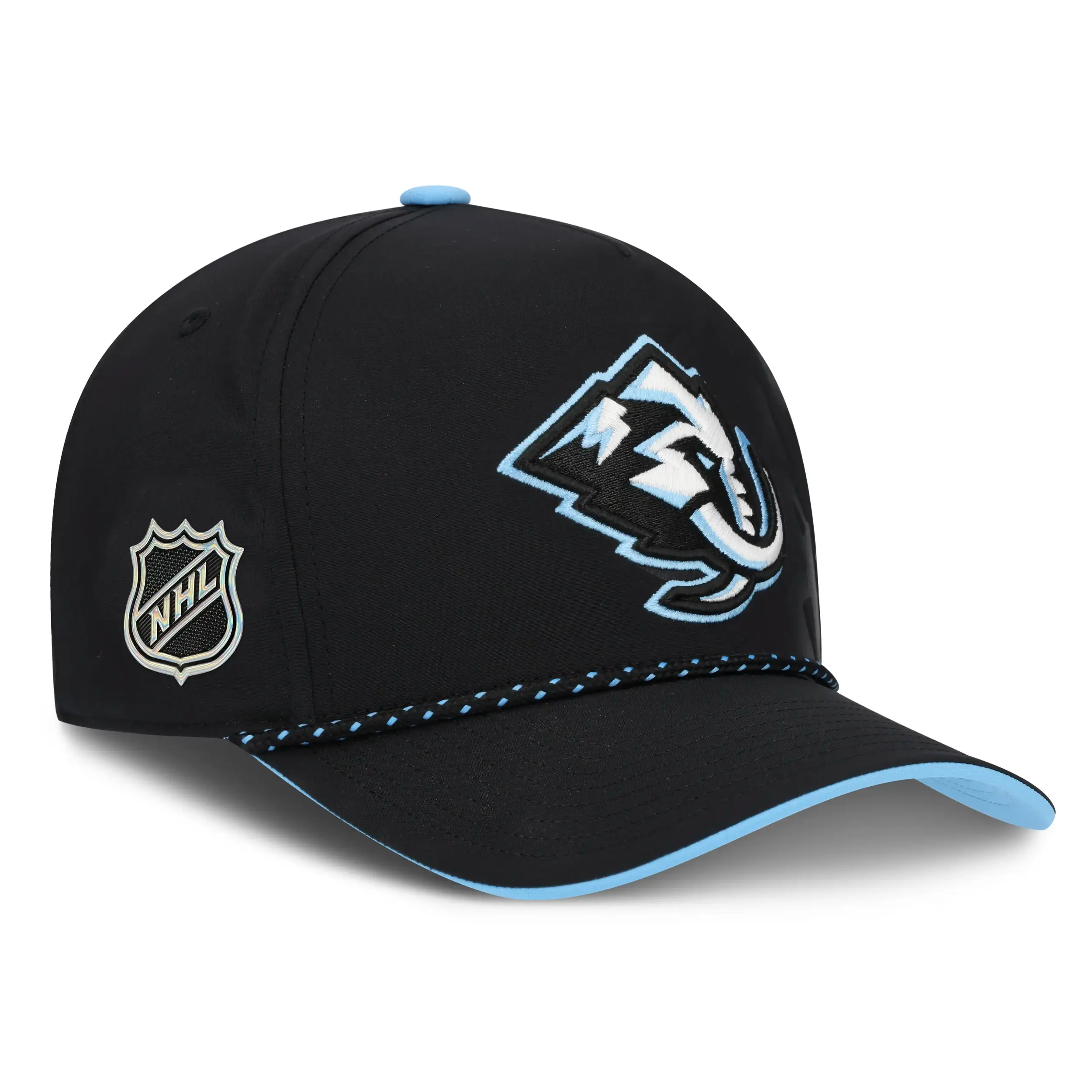 Utah Mammoth NHL Fanatics Draft 2026 Snapback Schwarz / Blau