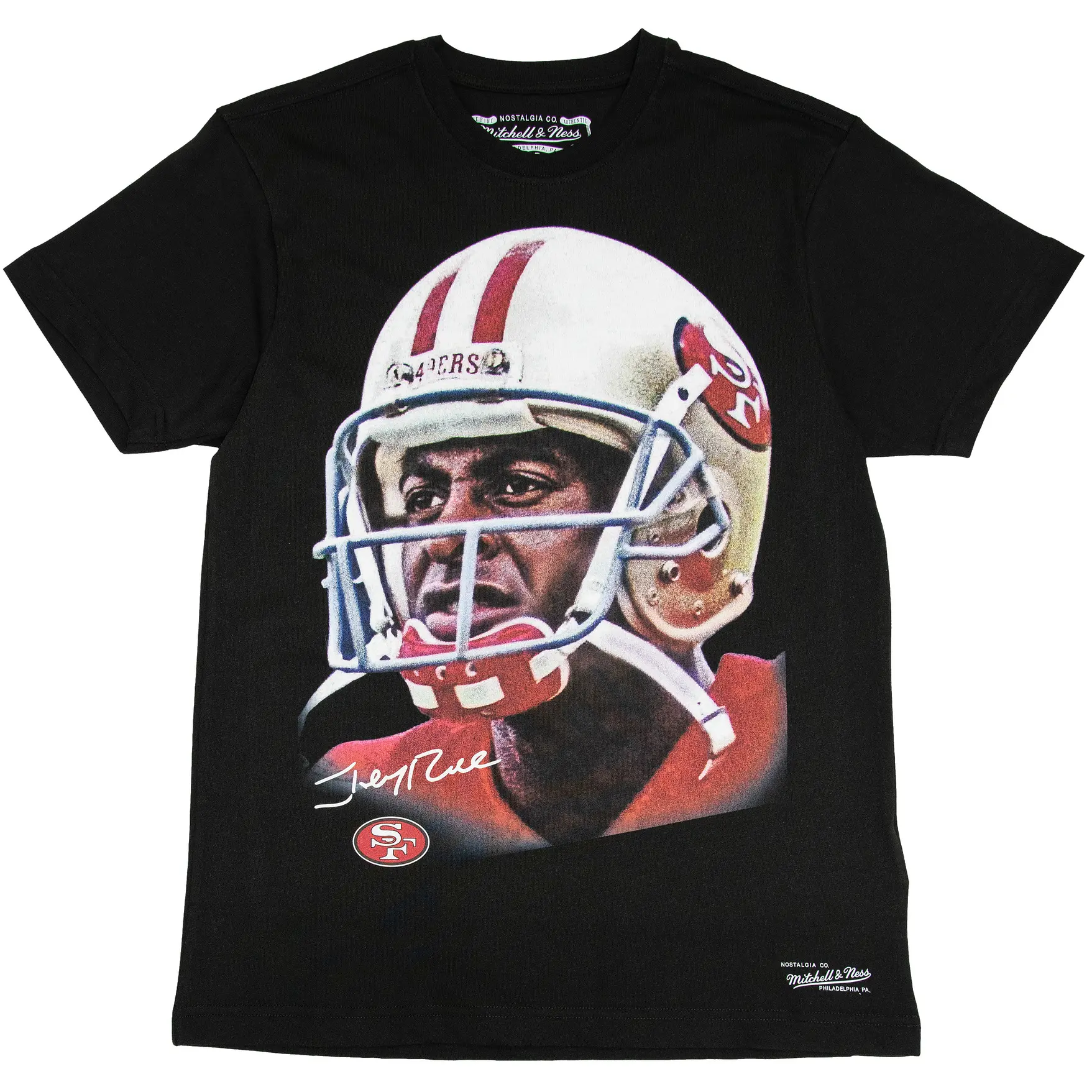 Jerry Rice San Francisco 49ers NFL Mitchell & Ness Big Face T-Shirt