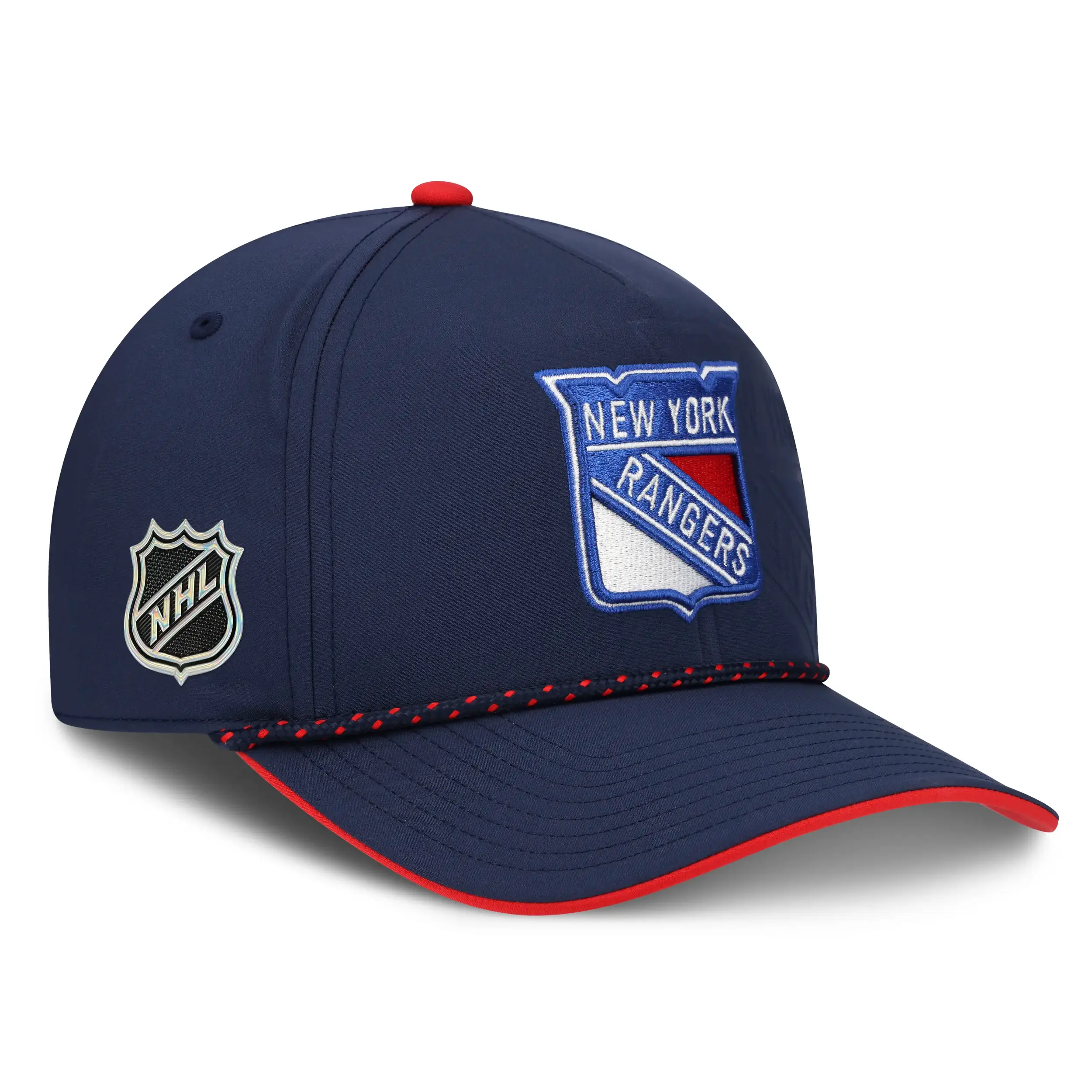 New York Rangers NHL Fanatics Draft 2026 Snapback Navy / Rot