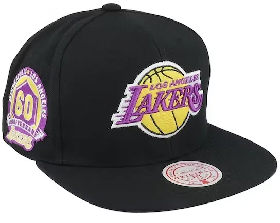 Los Angeles Lakers NBA Mitchell & Ness Neon Tropical Snapback Los Angeles Lakers NBA Mitchell & Ness Neon Tropical Snapback
