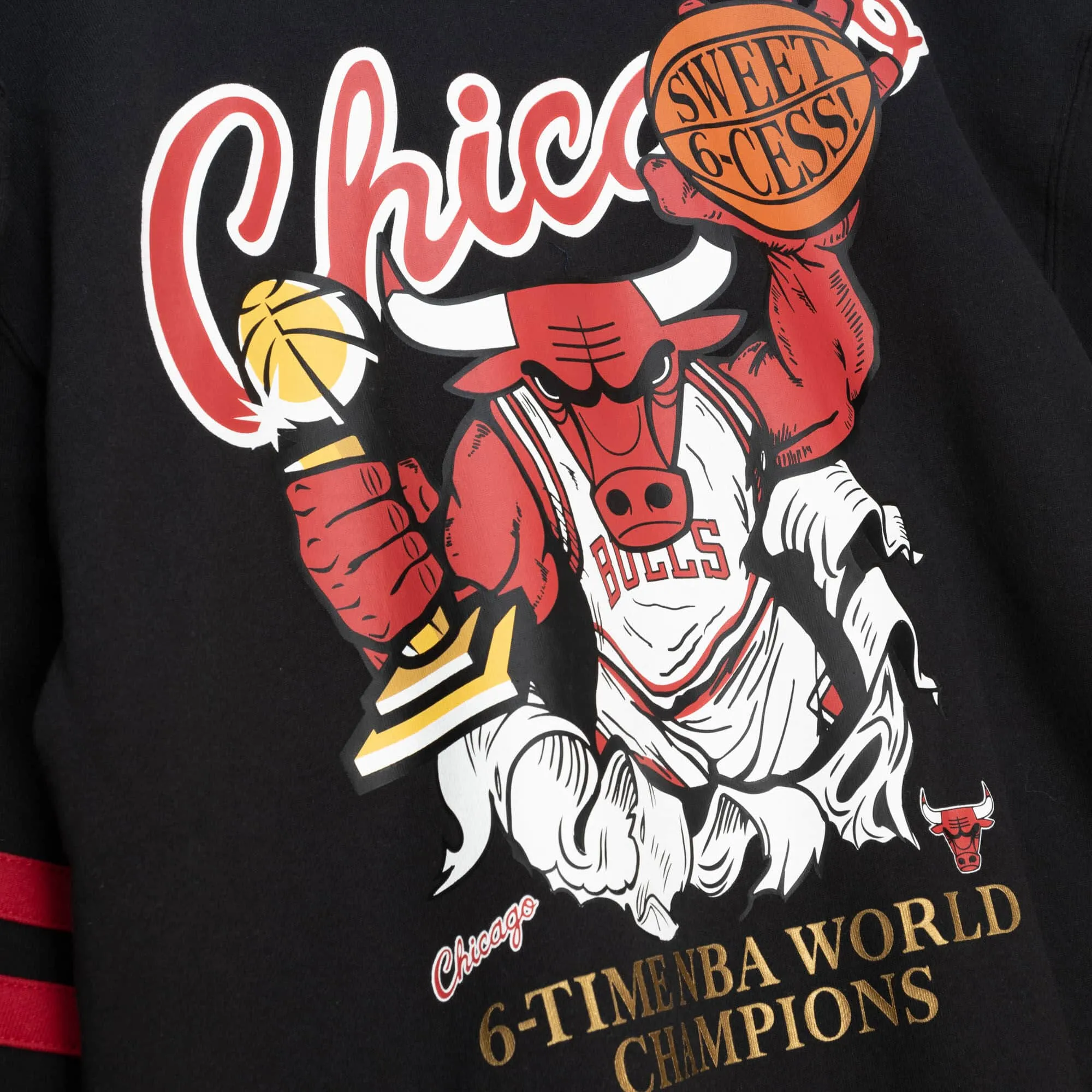 Chicago Bulls NBA Mitchell & Ness All Over Crew 2.0 Sweatshirt Chicago Bulls NBA Mitchell & Ness All Over Crew 2.0 Sweatshirt
