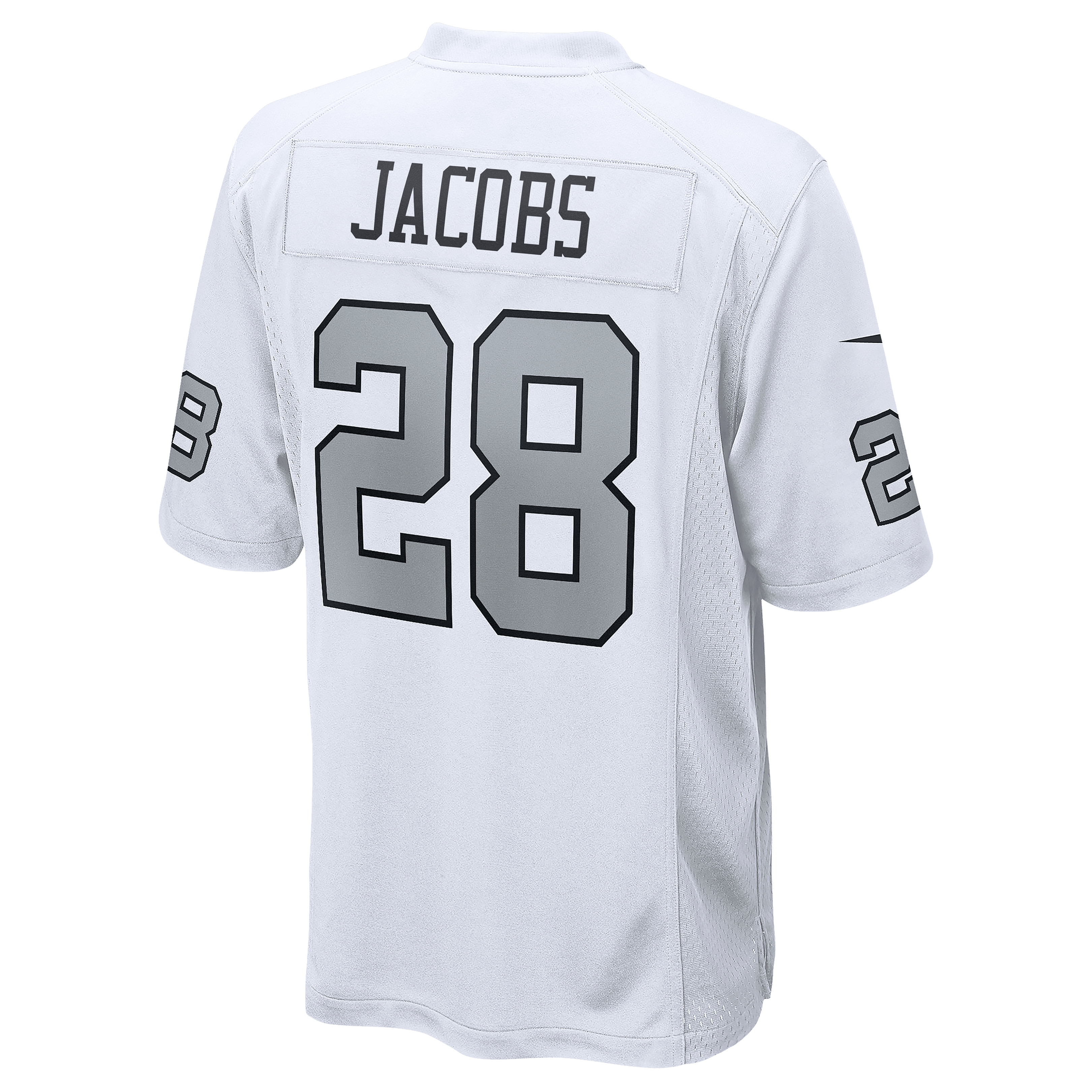 Josh Jacobs #28 Las Vegas Raiders NFL Football Nike Game Trikot Alternate Weiß