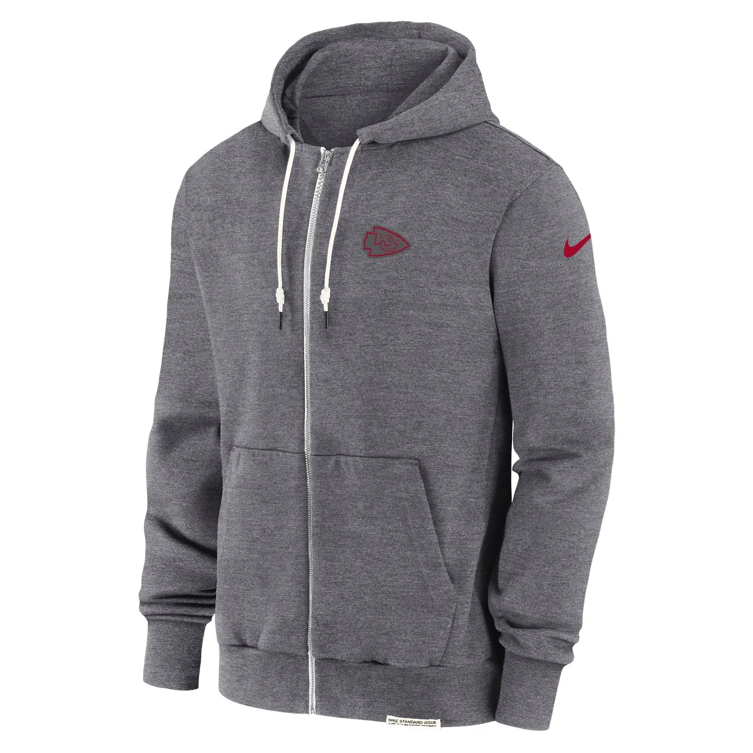 Kansas City Chiefs NFL Nike Sideline 2023 Player Full-Zip Hoodie Grau