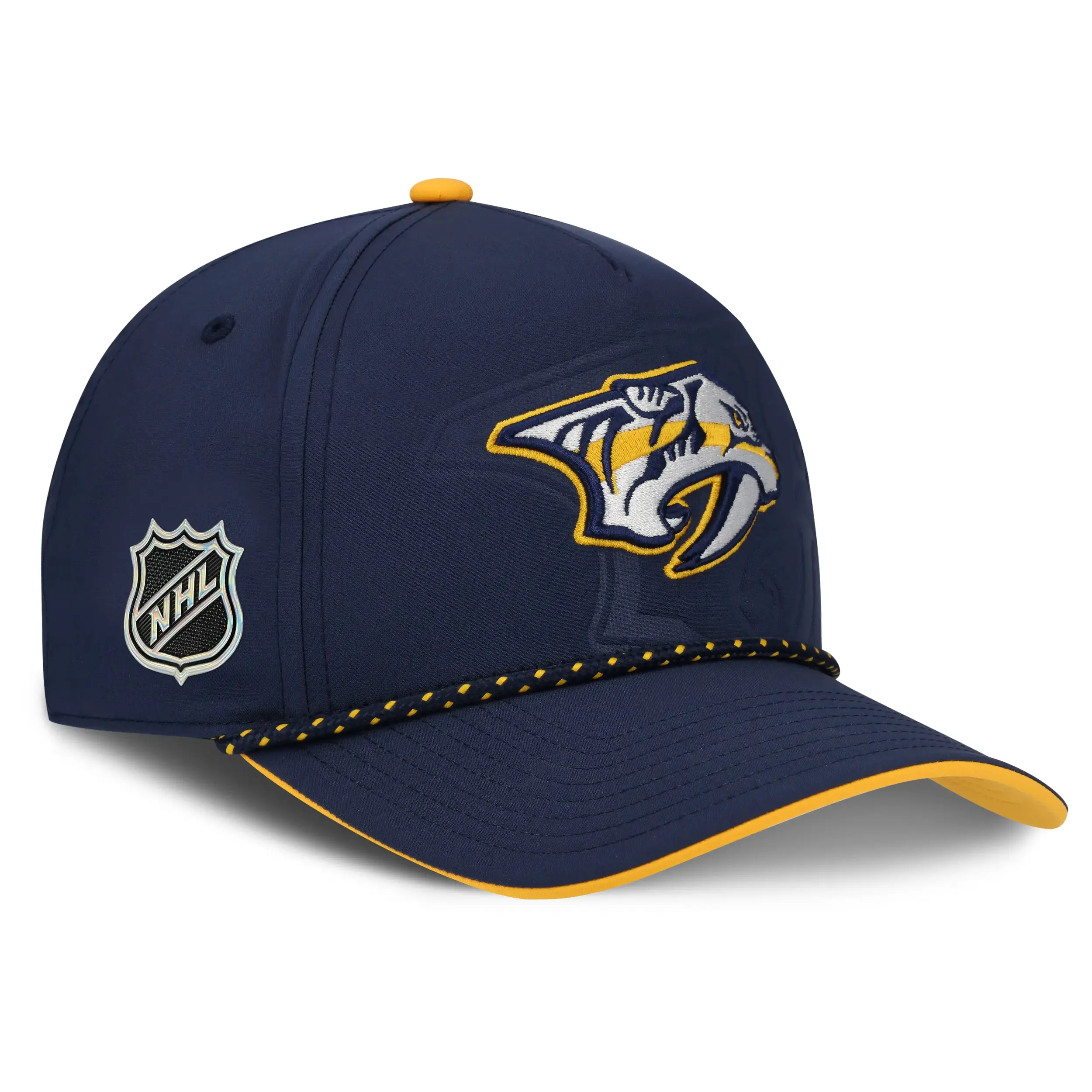 Nashville Predators NHL Fanatics Draft 2026 Snapback Navy / Gelb