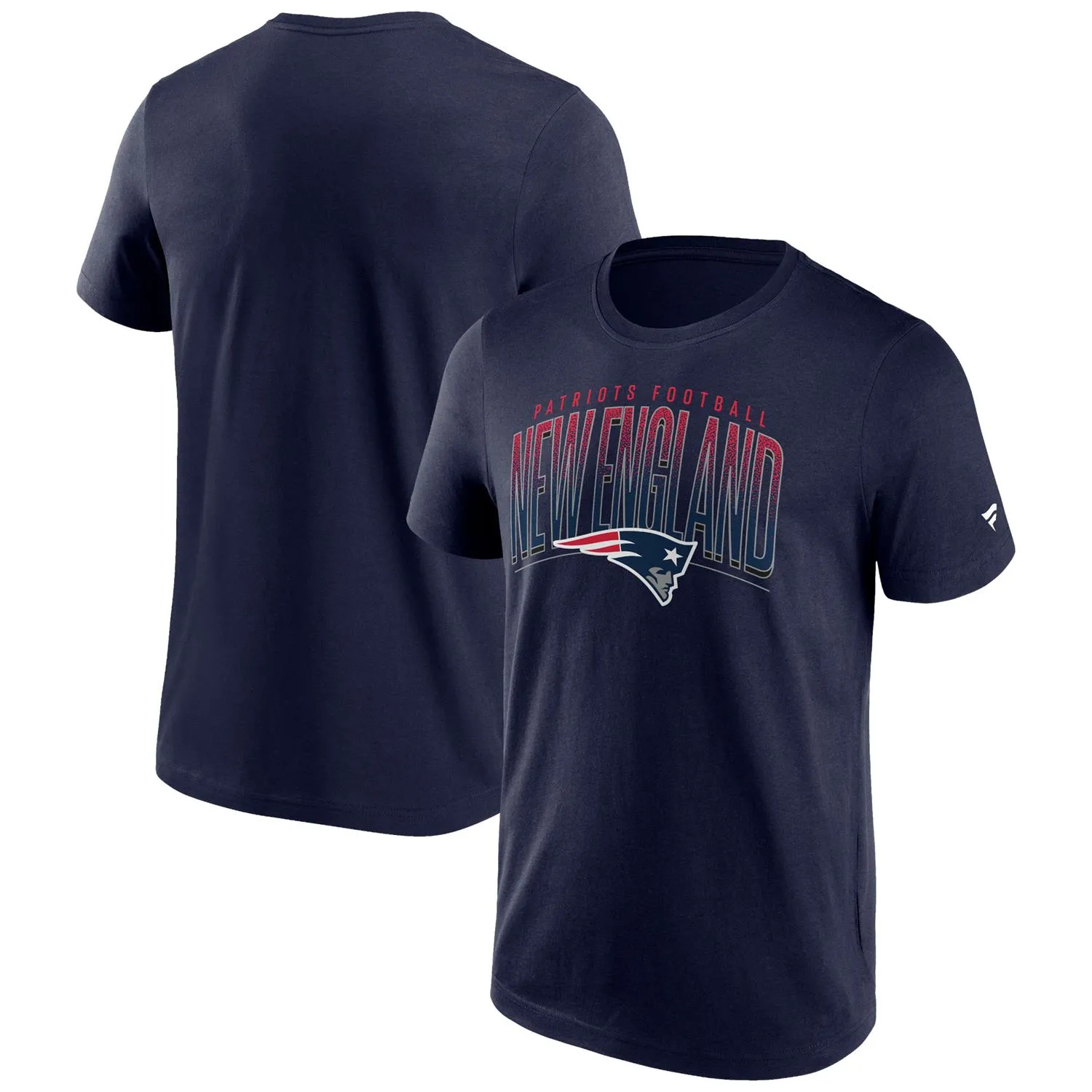 New England Patriots NFL Fanatics Team Arch T-Shirt Navy
