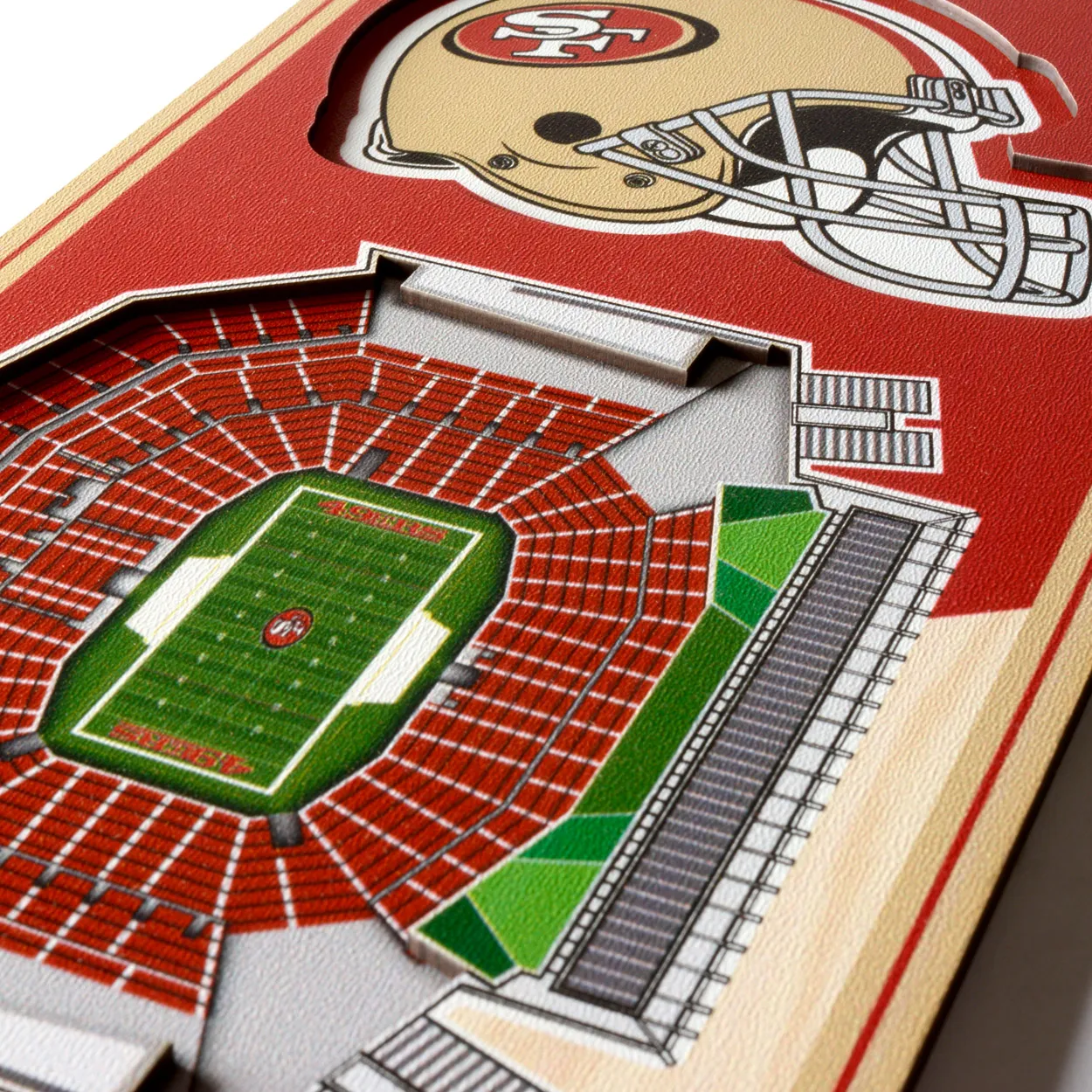San Francisco 49ers NFL YouTheFan! 3D Stadium Banner Schild