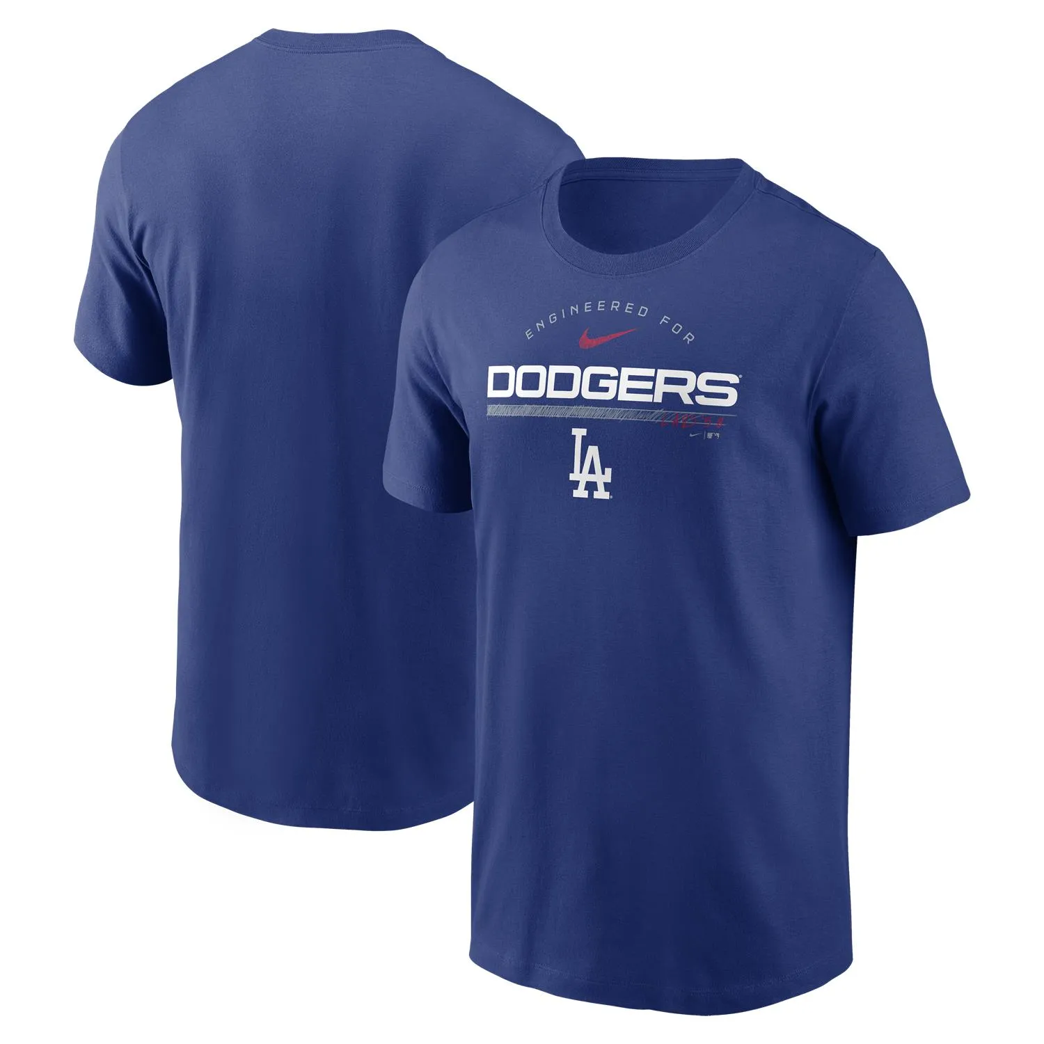 Los Angeles Dodgers MLB Nike Team Engineered T-Shirt Blau