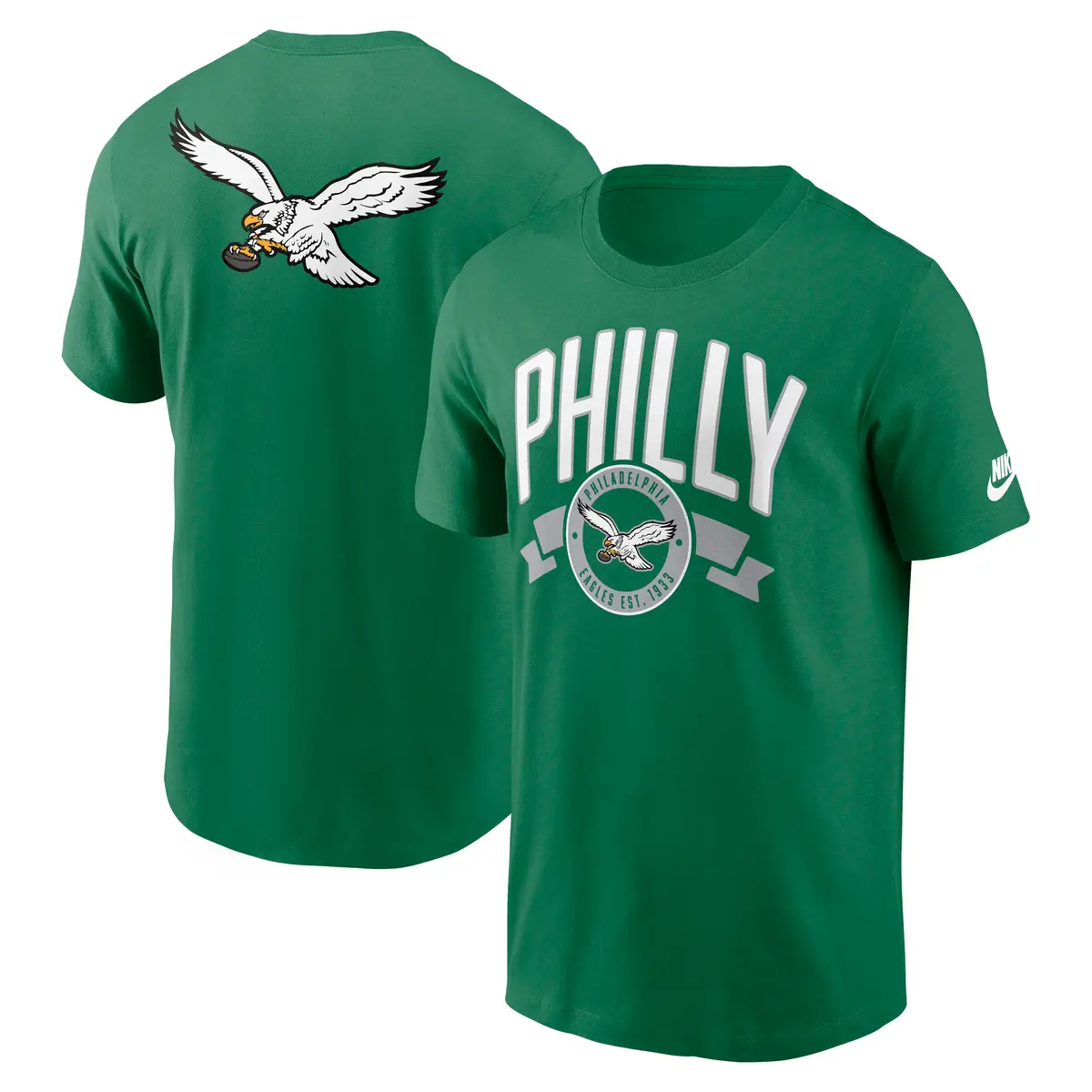 Philadelphia Eagles NFL Nike Rewind Front & Back Hit Essential T-Shirt