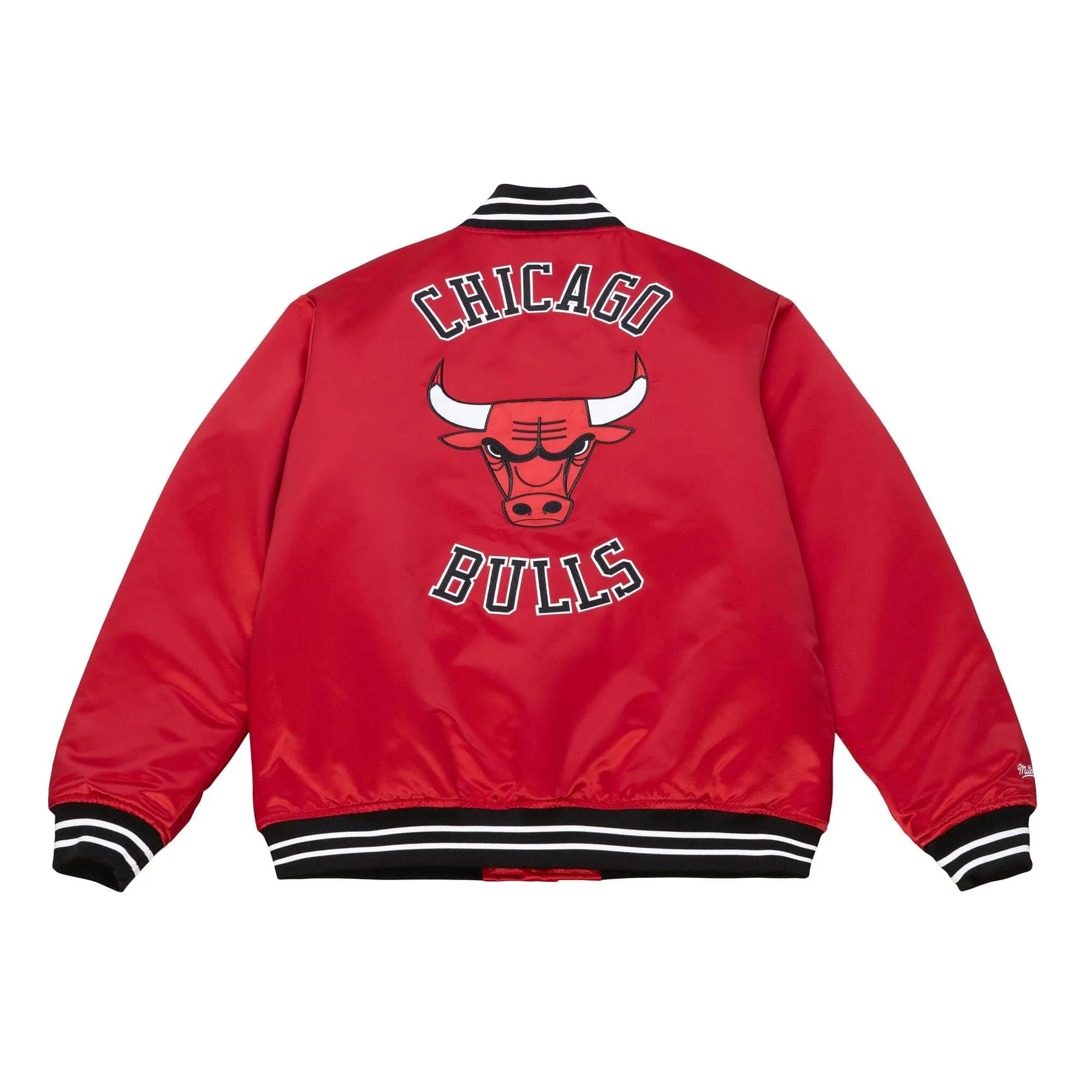 Chicago Bulls NBA Mitchell & Ness Heavyweight Satin Jacke Rot Chicago Bulls NBA Mitchell & Ness Heavyweight Satin Jacke Rot