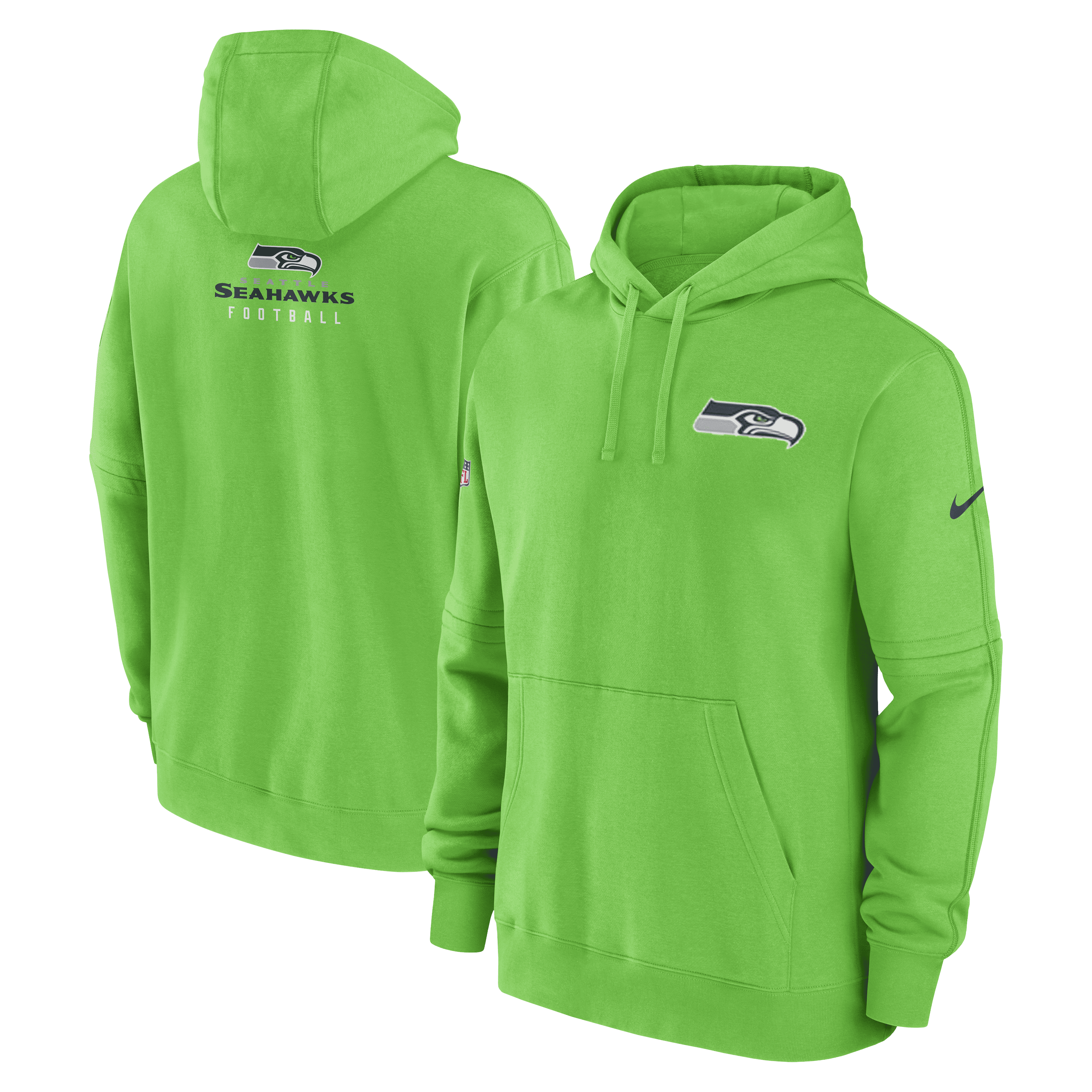 Seattle Seahawks NFL Nike Sideline 2023 Club Hoodie Grün