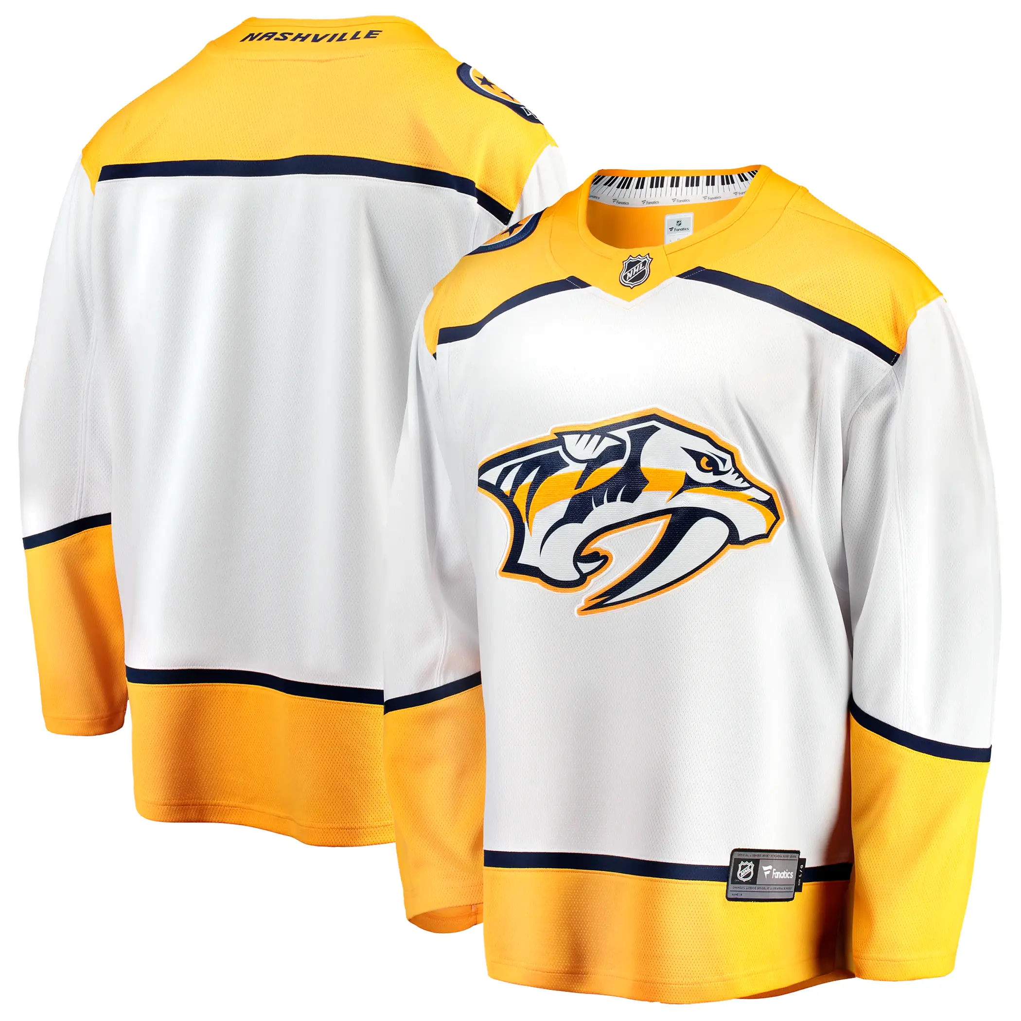 Nashville Predators NHL Eishockey Fanatics Breakaway Trikot Away Weiß