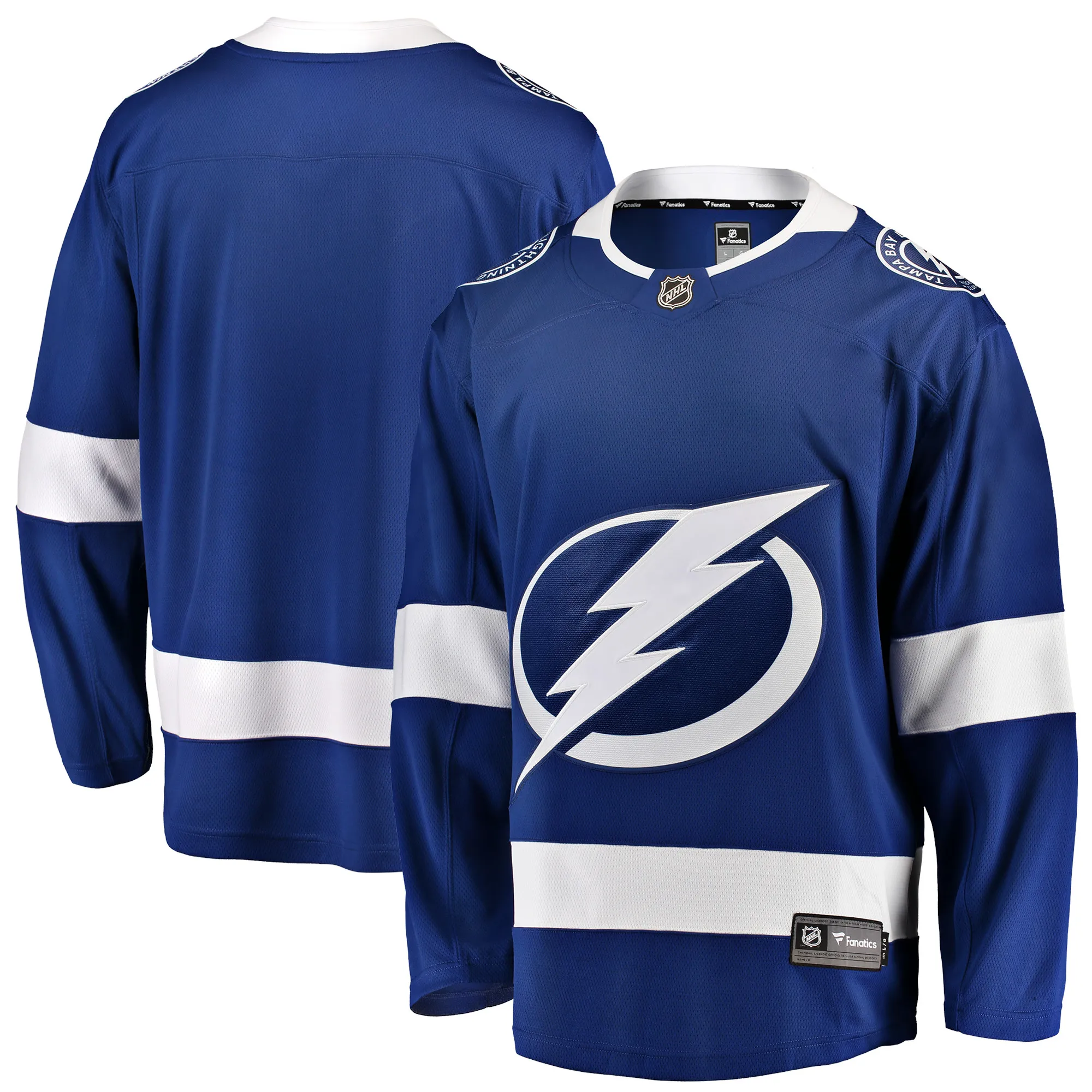 Tampa Bay Lightning NHL Eishockey Fanatics Breakaway Trikot Home Blau