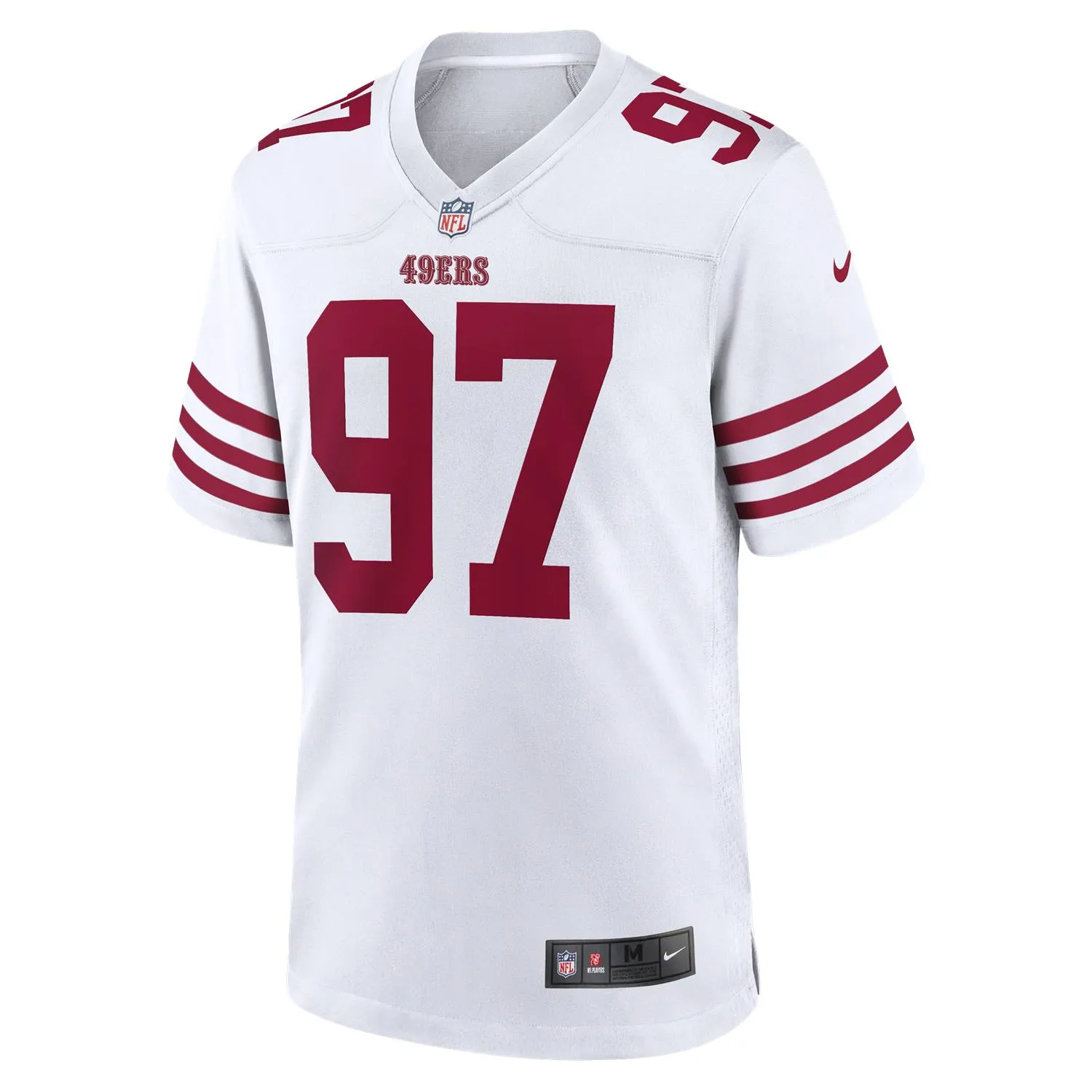 Nick Bosa #97 San Francisco 49ers NFL Football Nike Game Trikot Weiß