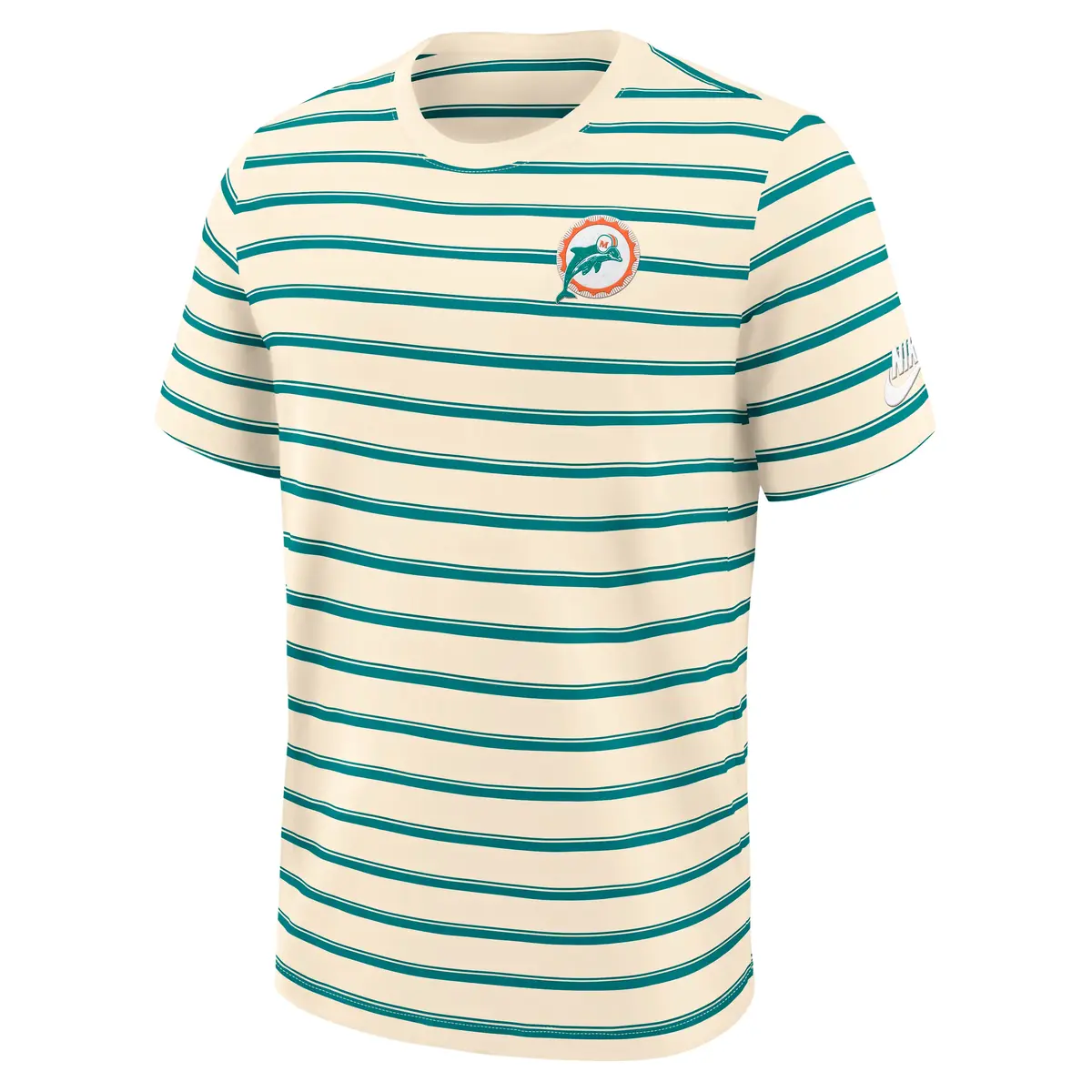 Miami Dolphins NFL Nike Rewind Club Striped T-Shirt