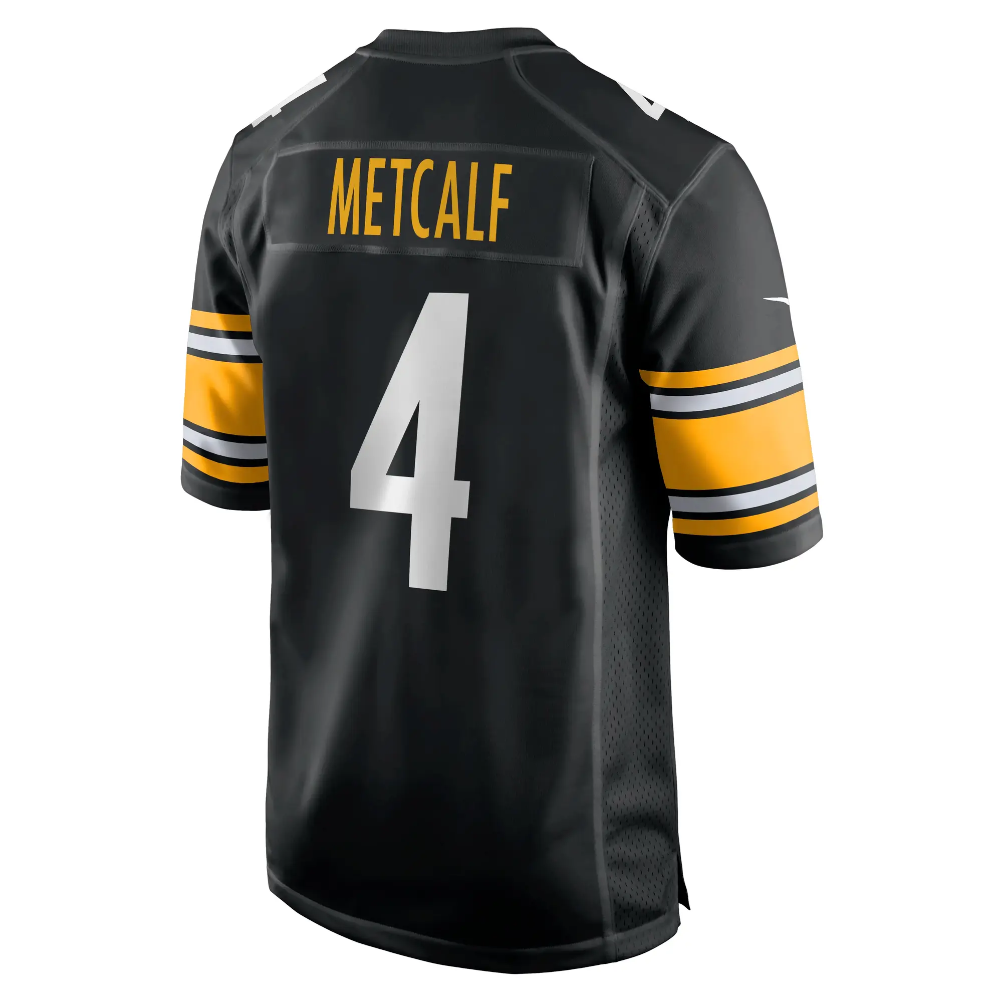 D. K. Metcalf #4 Pittsburgh Steelers NFL Football Nike Home Game Trikot Schwarz