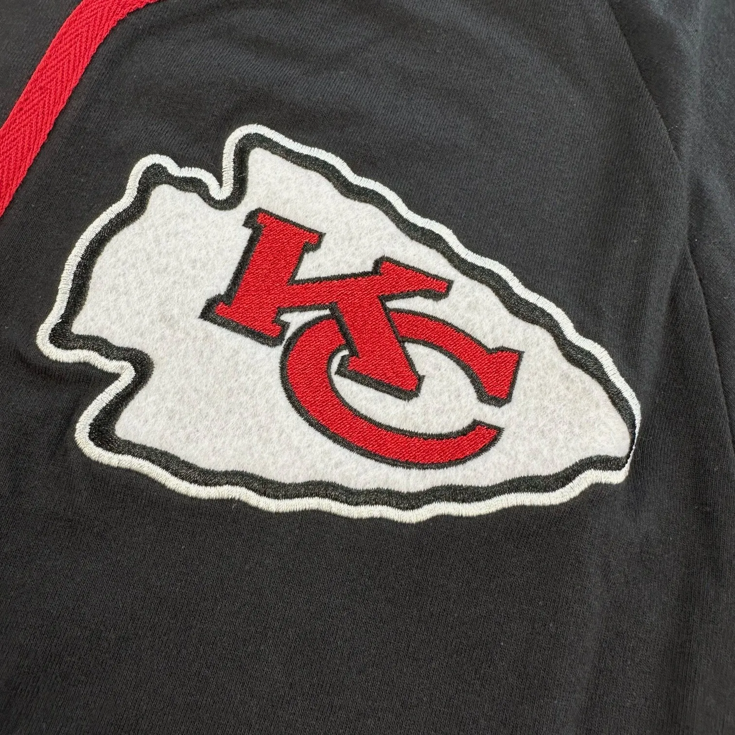 Kansas City Chiefs NFL Mitchell & Ness Fashion Cotton Button Front Trikot Schwarz