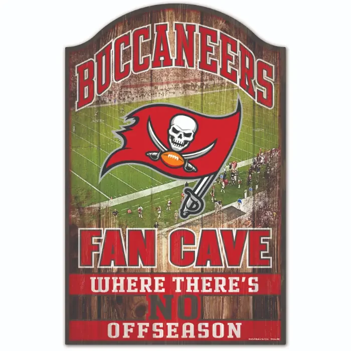 Tampa Bay Buccaneers NFL Fan Cave Schild