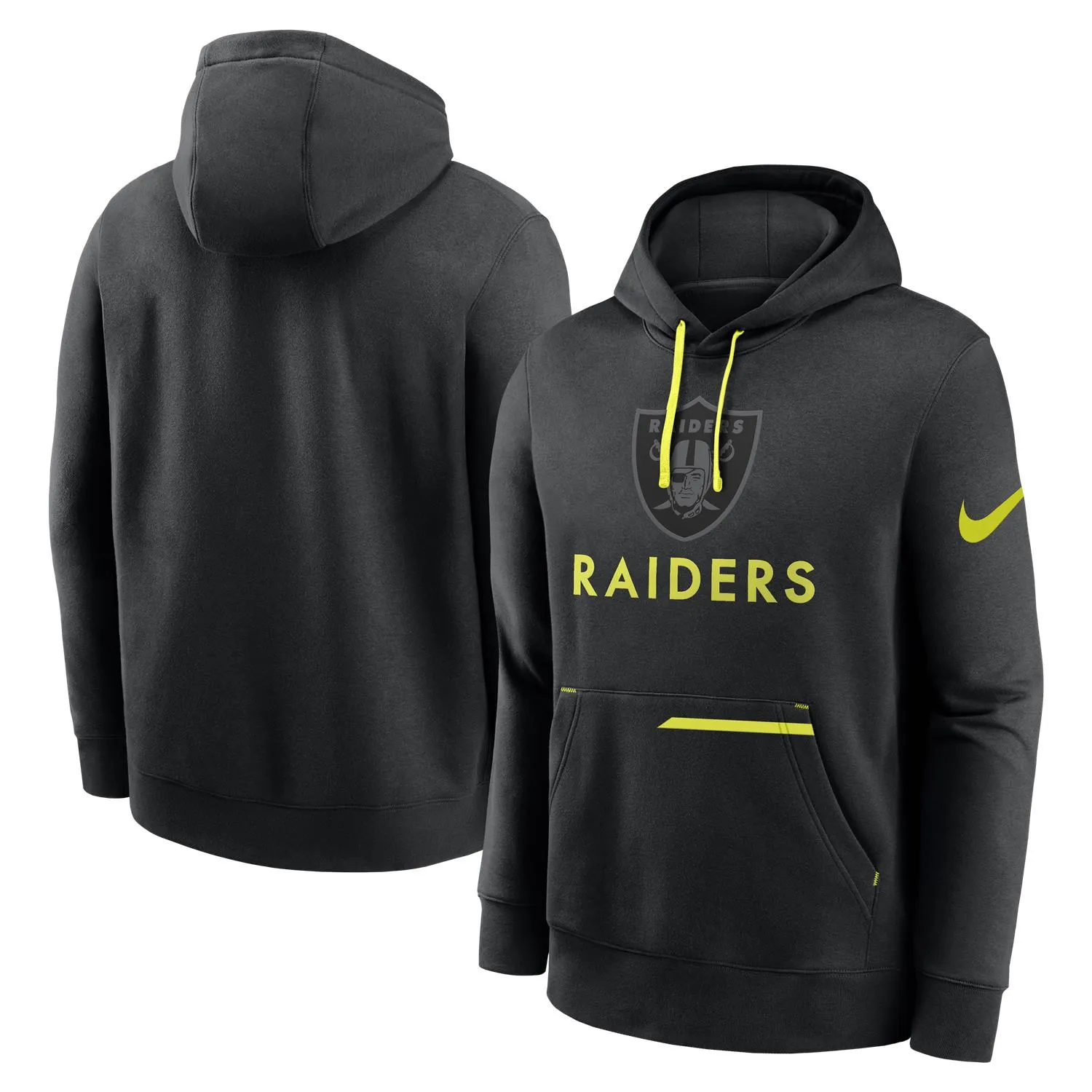 Las Vegas Raiders NFL Nike Volt Hoodie Schwarz