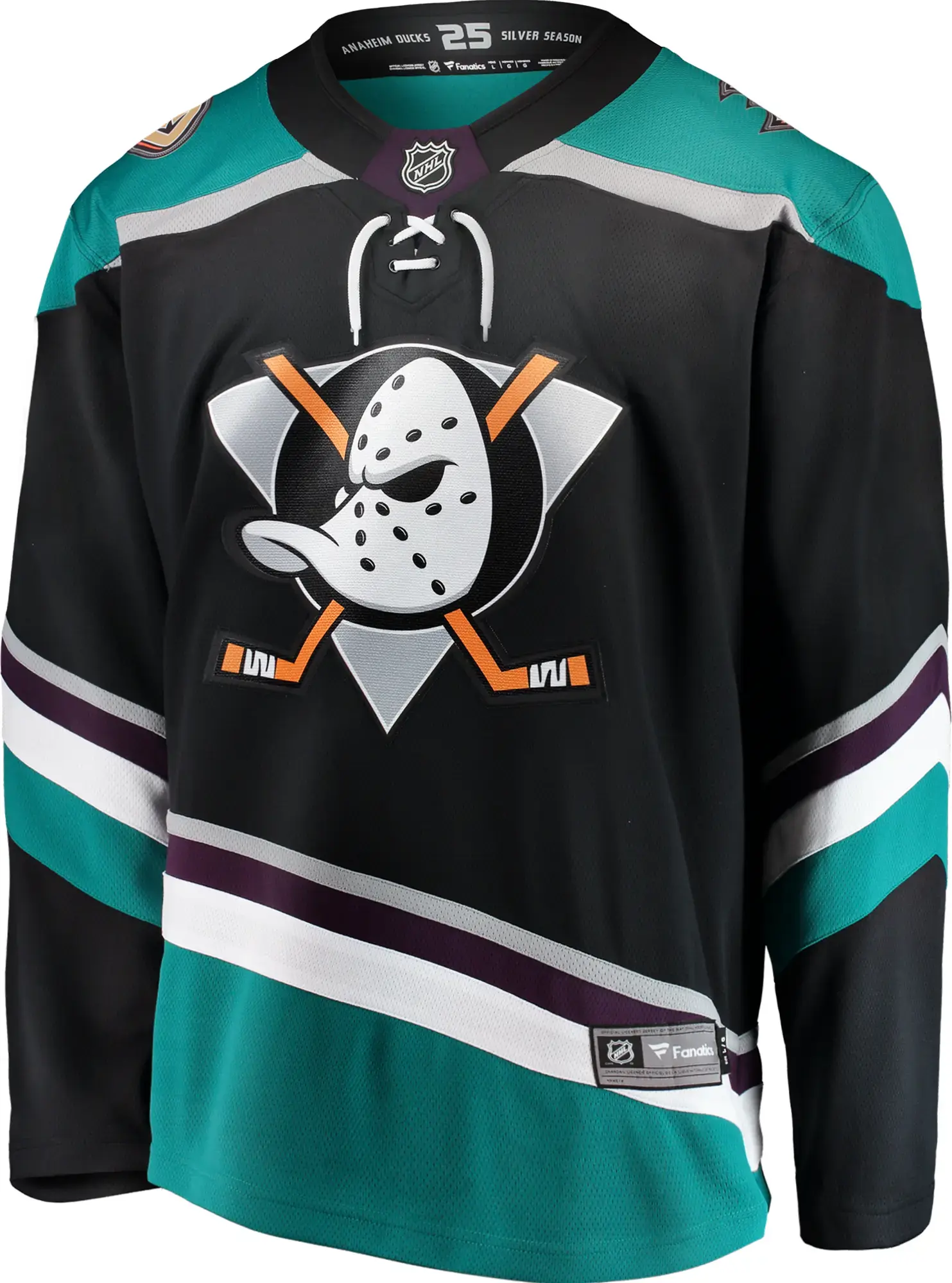 Anaheim Ducks NHL Eishockey Fanatics Breakaway Trikot Alternate Schwarz