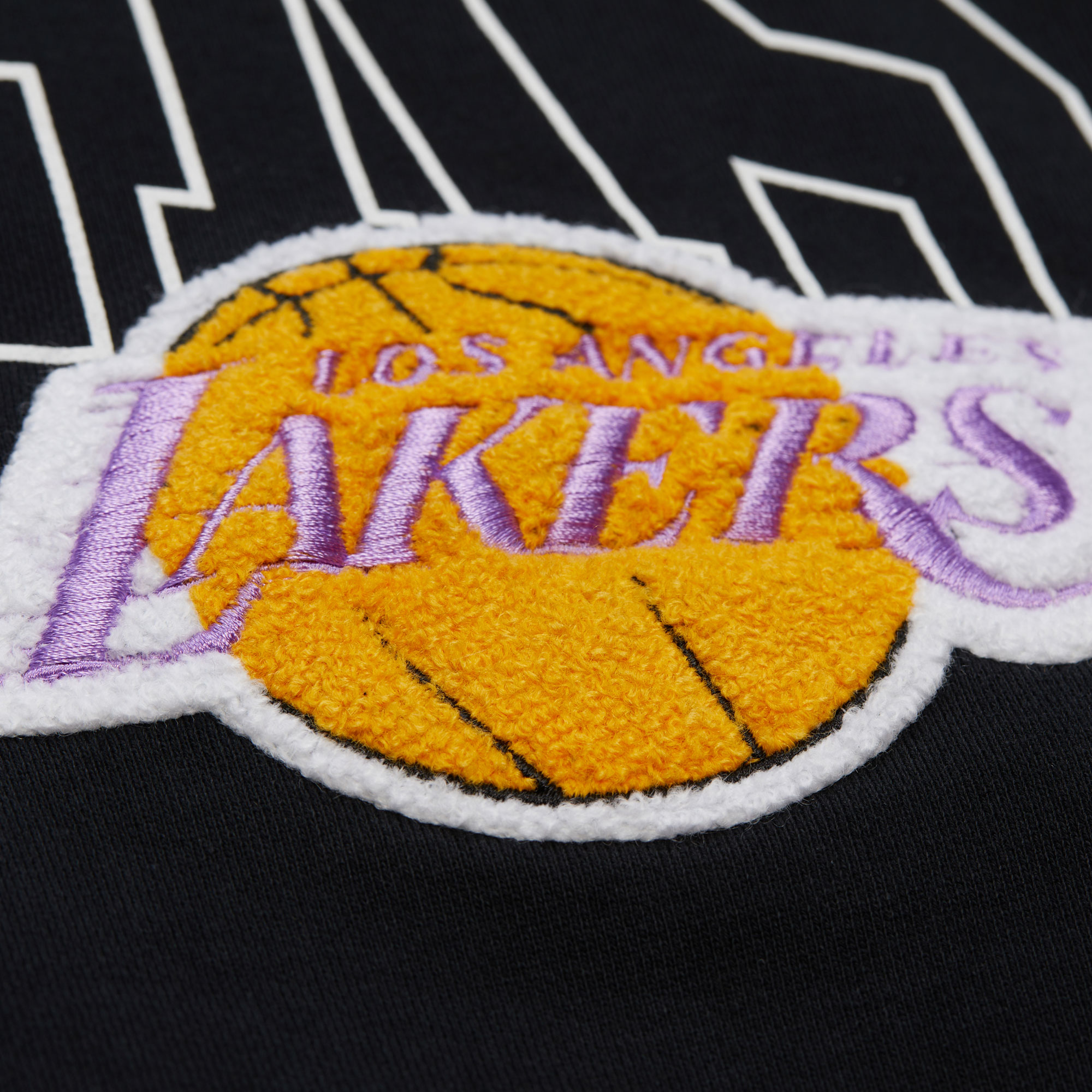 Los Angeles Lakers NBA Mitchell & Ness Logo Over Hoodie