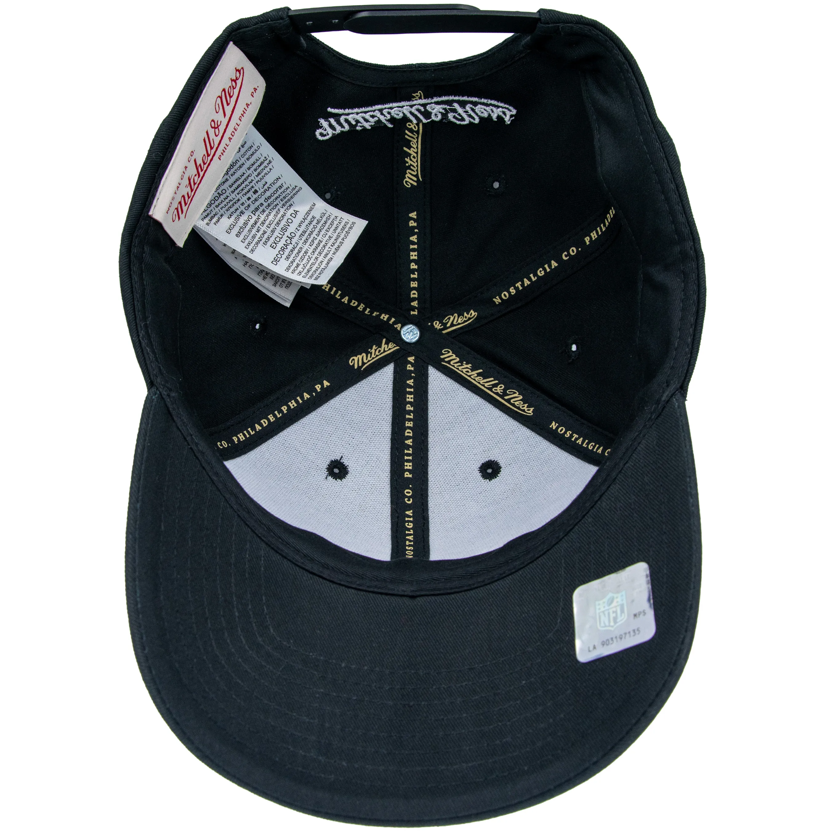 Baltimore Ravens NFL Mitchell & Ness Team Logo Low Pro Snapback Schwarz