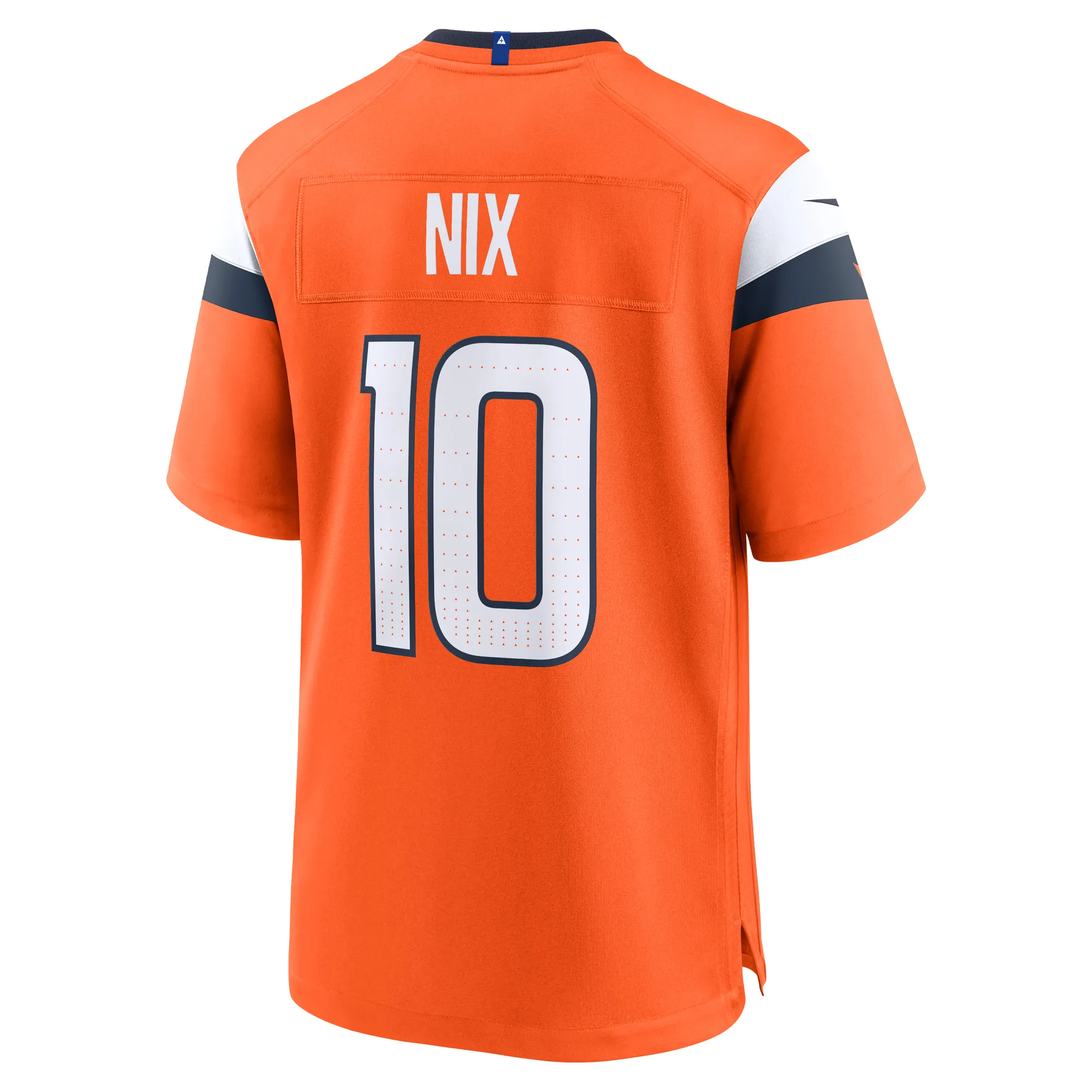 Bo Nix #10 Denver Broncos NFL Football Nike Home Game Trikot Orange