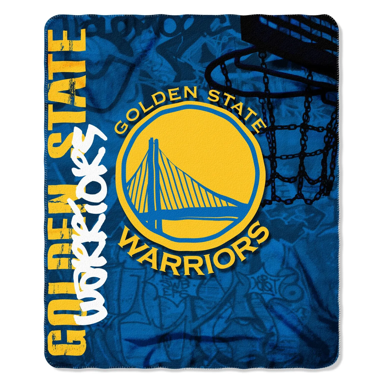 Golden State Warriors NBA Plush Hard Knocks Decke