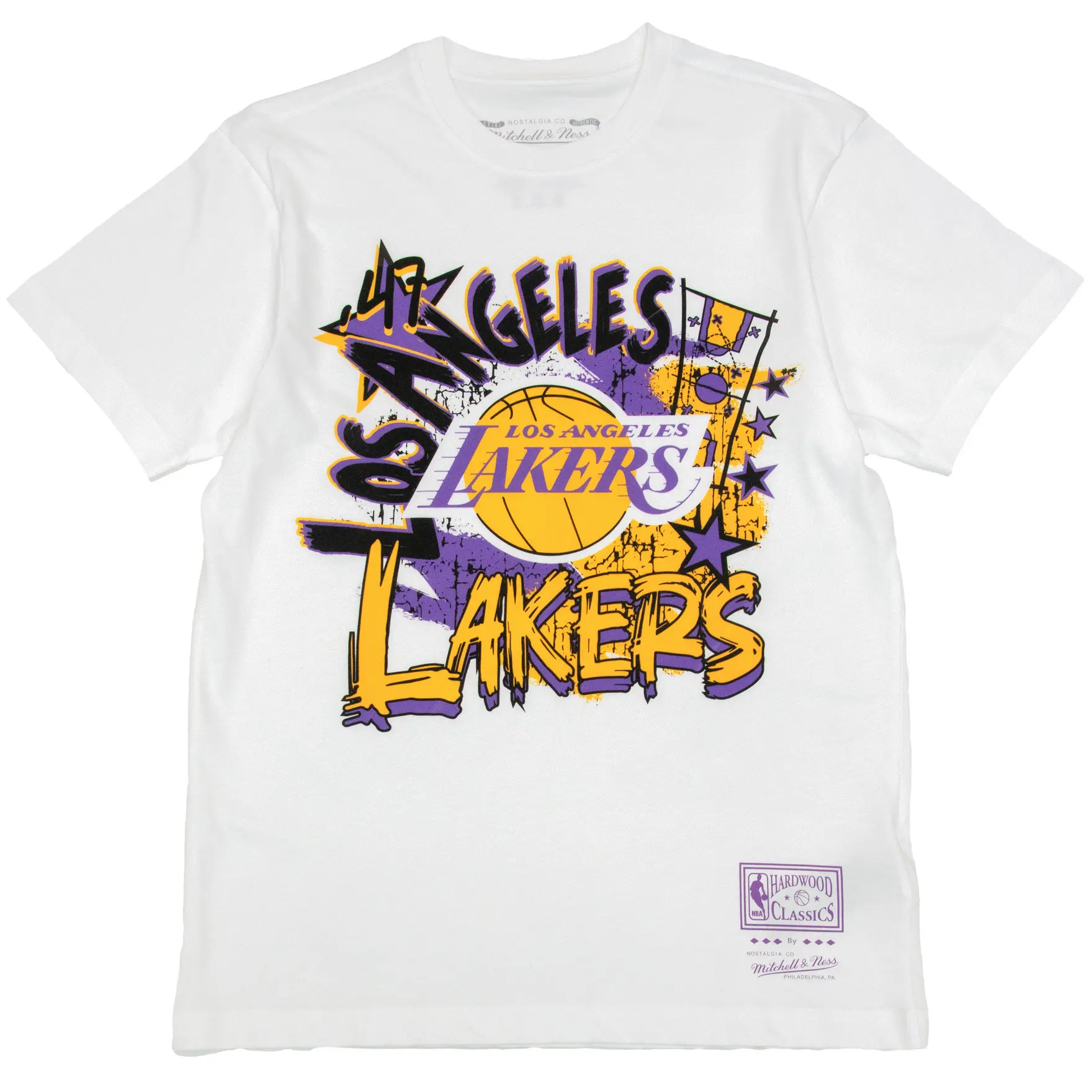 Los Angeles Lakers NBA Mitchell & Ness Play By Play T-Shirt