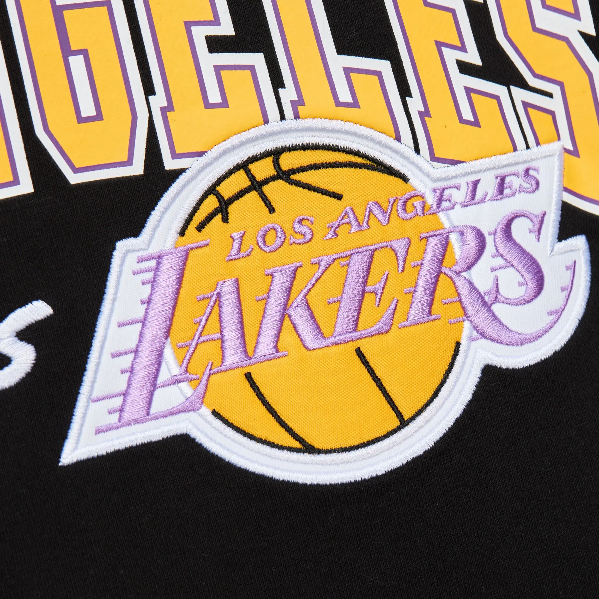 Los Angeles Lakers NBA Mitchell & Ness Premium Fleece Hoodie Schwarz Los Angeles Lakers NBA Mitchell & Ness Premium Fleece Hoodie Schwarz